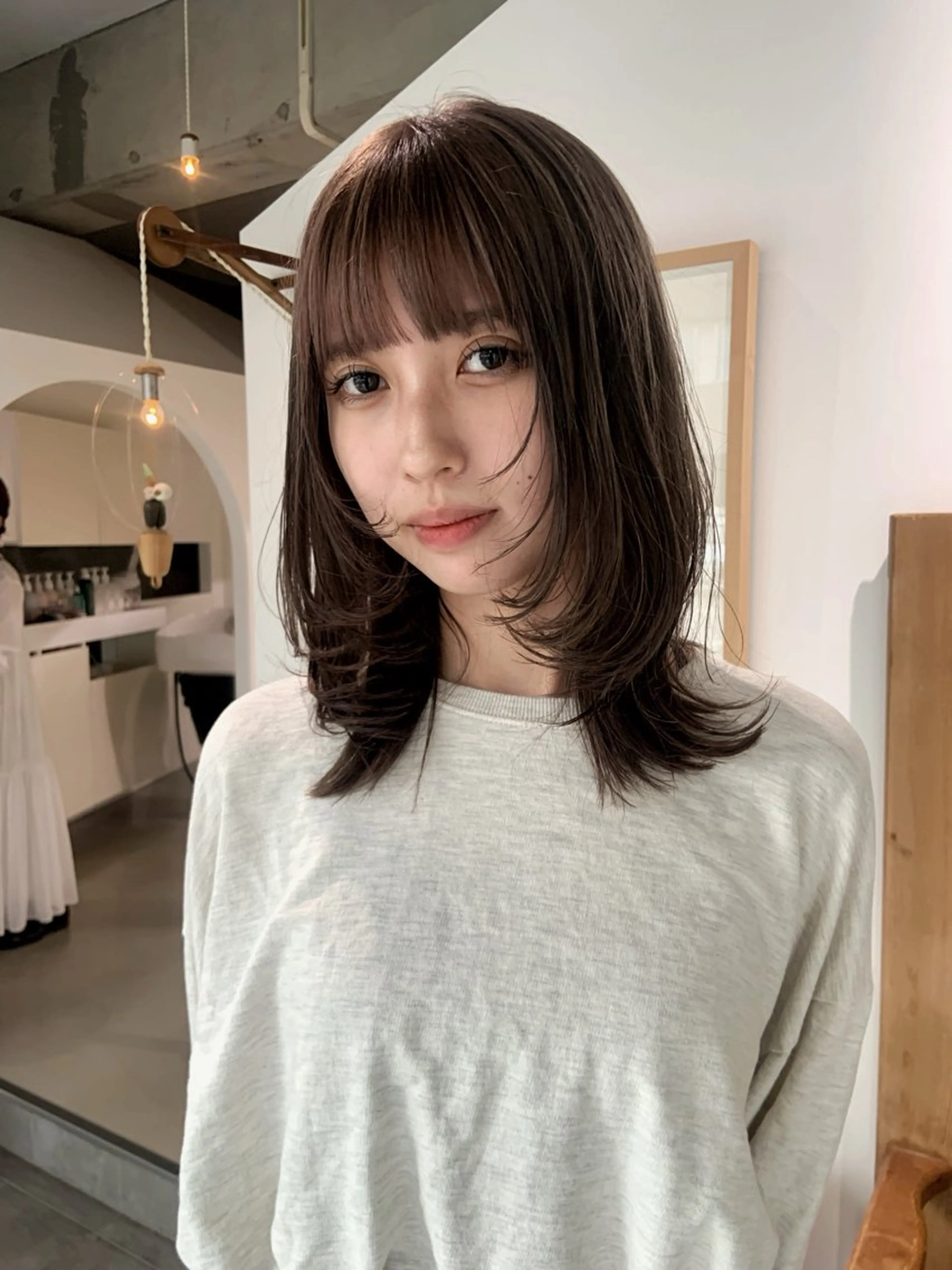 ロング mirai/レイヤー ボブ/デザインのヘアスタイル