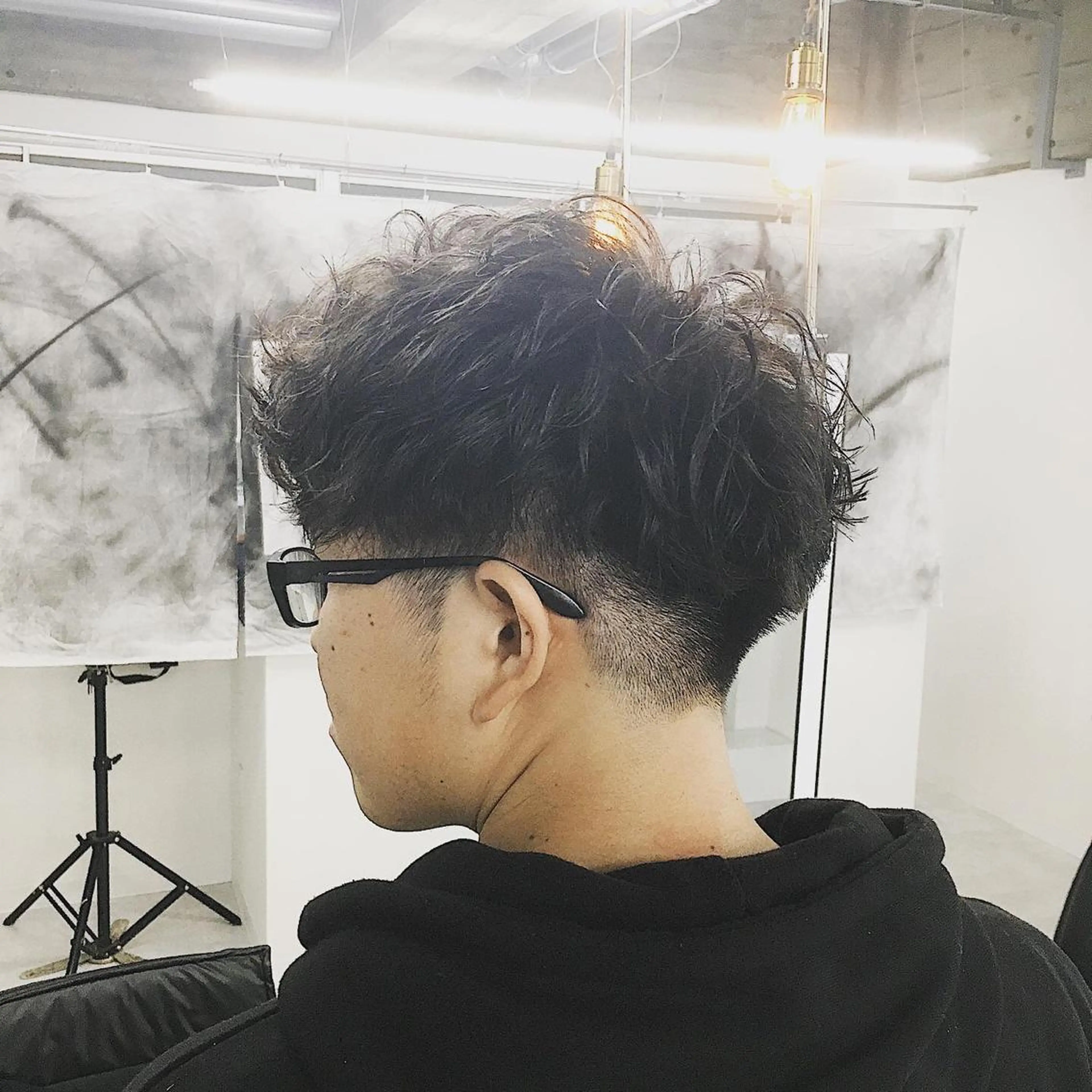 パーマ メンズ メンズパーマ 刈り上げ スパイラルパーマ メンズサロン rootのヘアスタイル