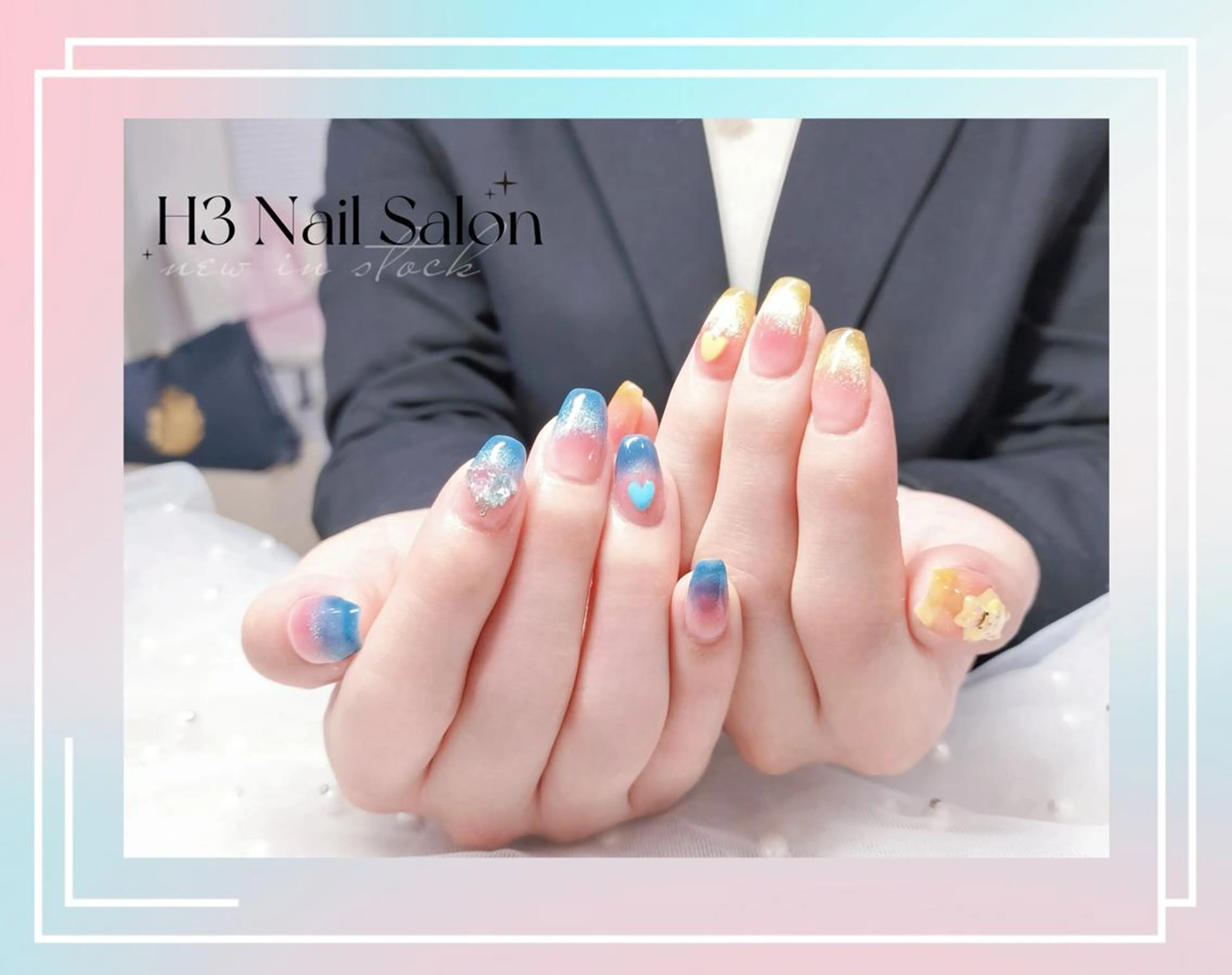 ミディアム ハンドネイル Rola kira ゆめのネイルデザイン