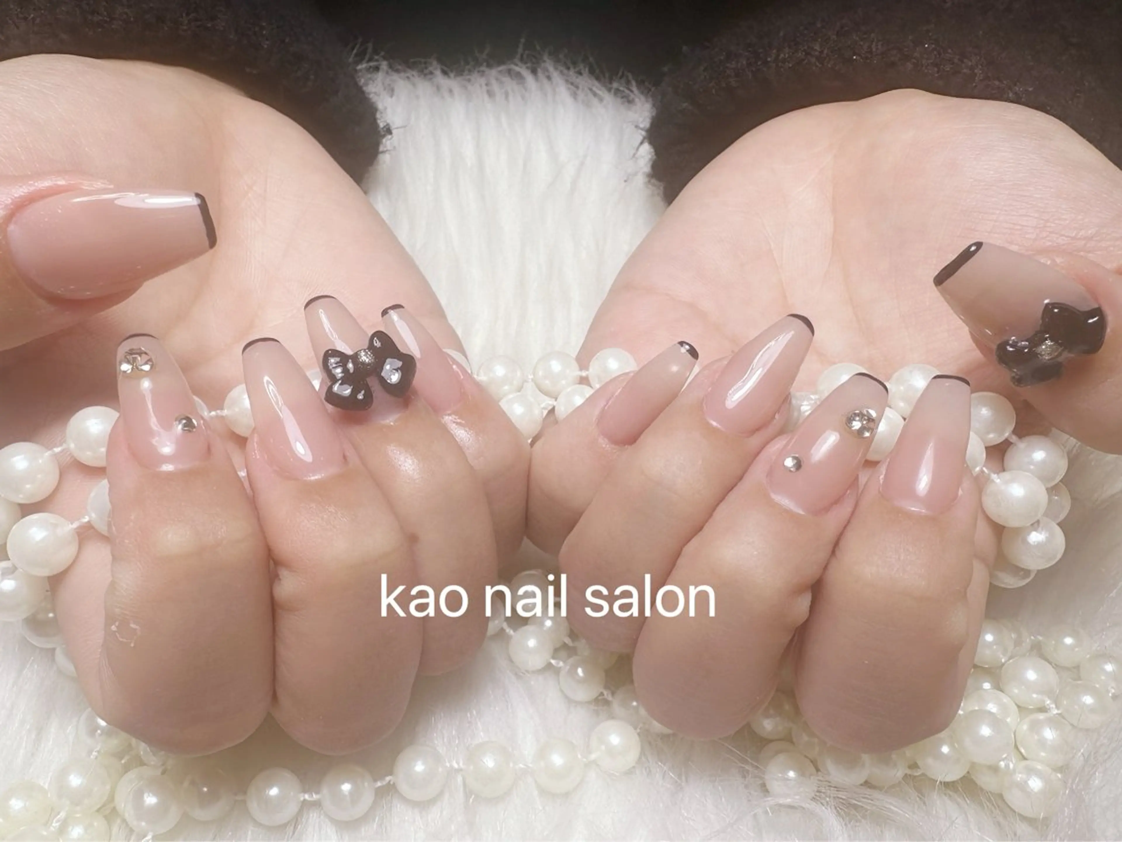 ネイル ハンドネイル kao nail マグネット/長さだしのネイルデザイン