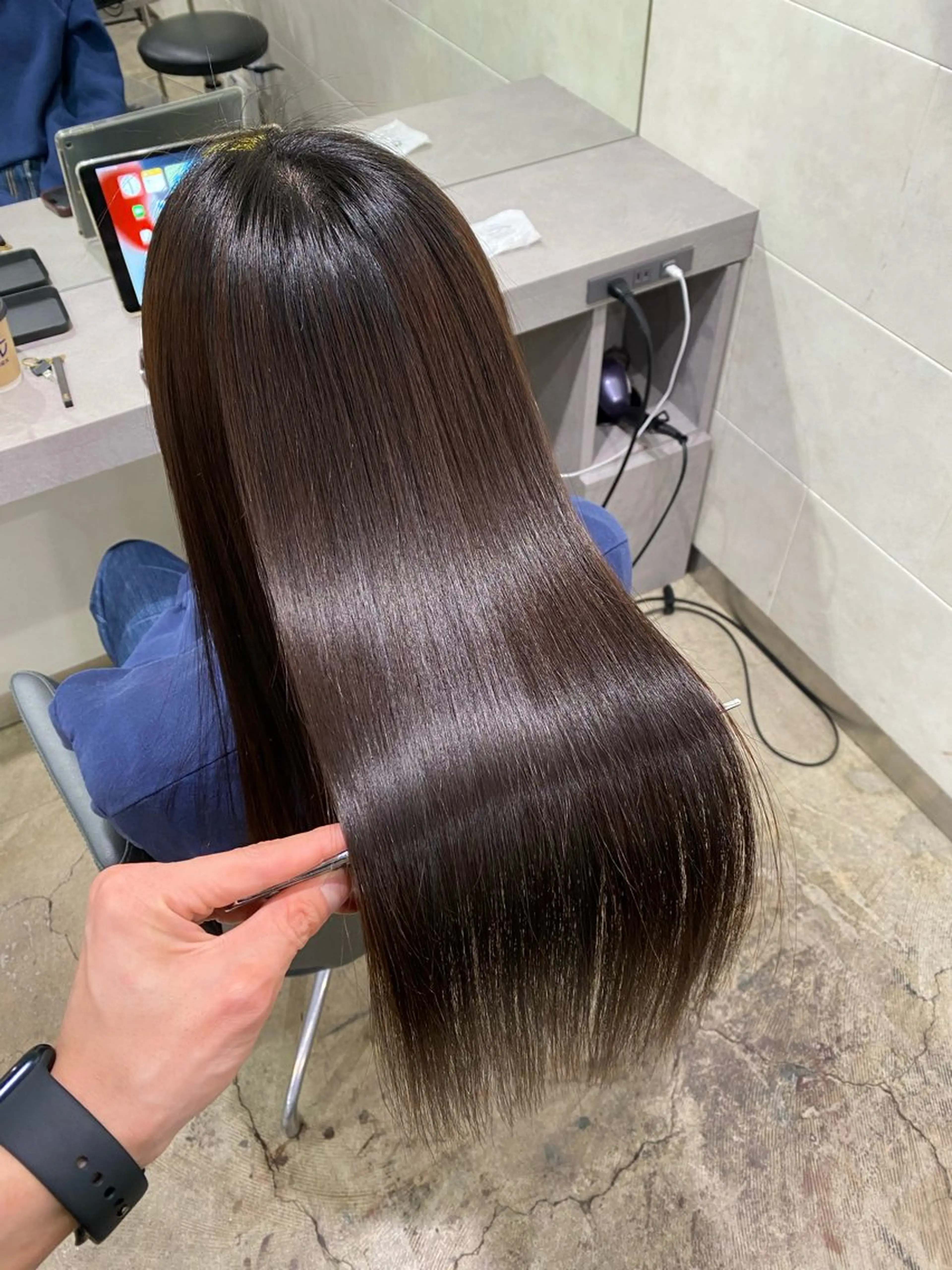 似合わせカット＋髪質改善カラーの写真