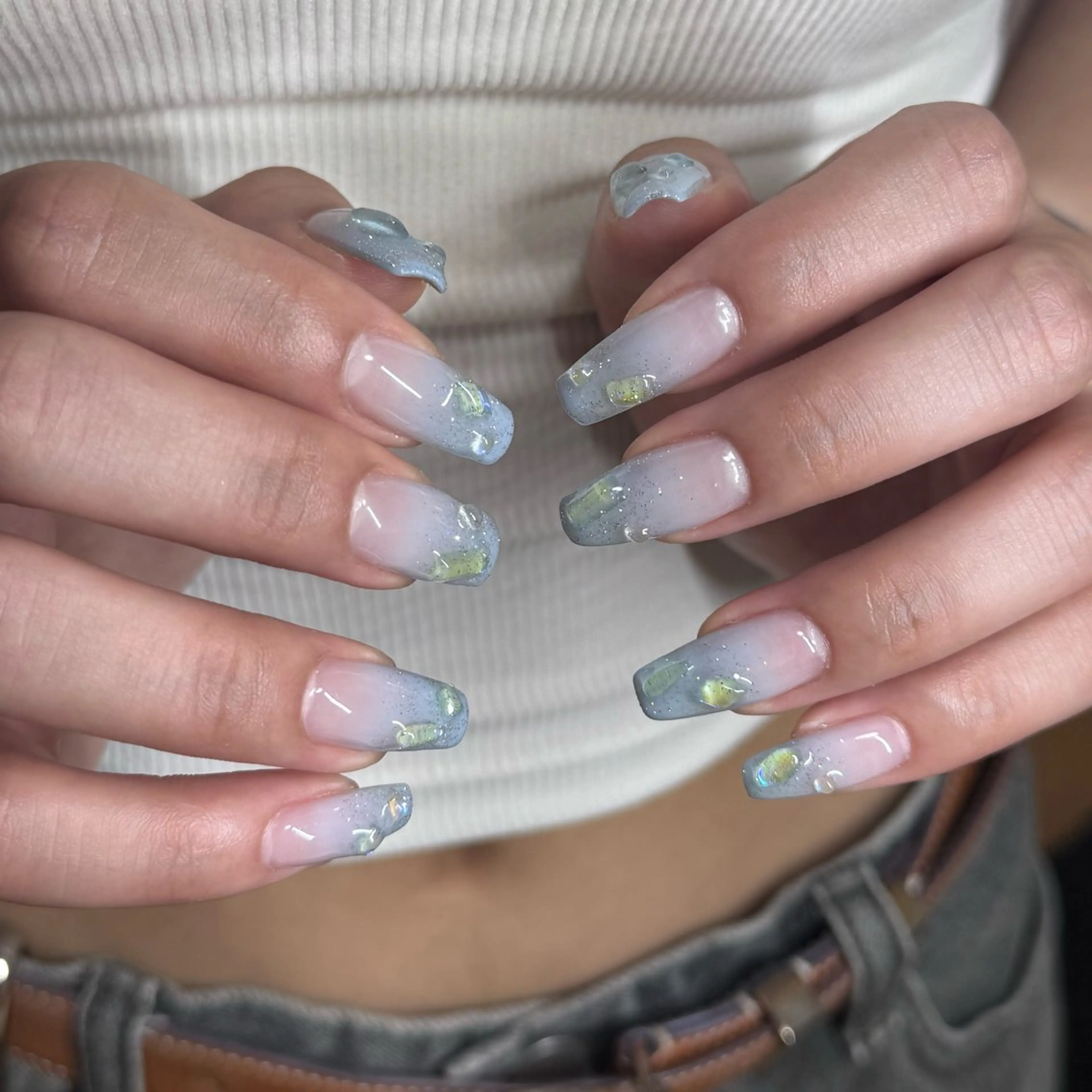 ネイル フラッシュネイル グラデーション ハンドネイル AZ Nail aoiのネイルデザイン