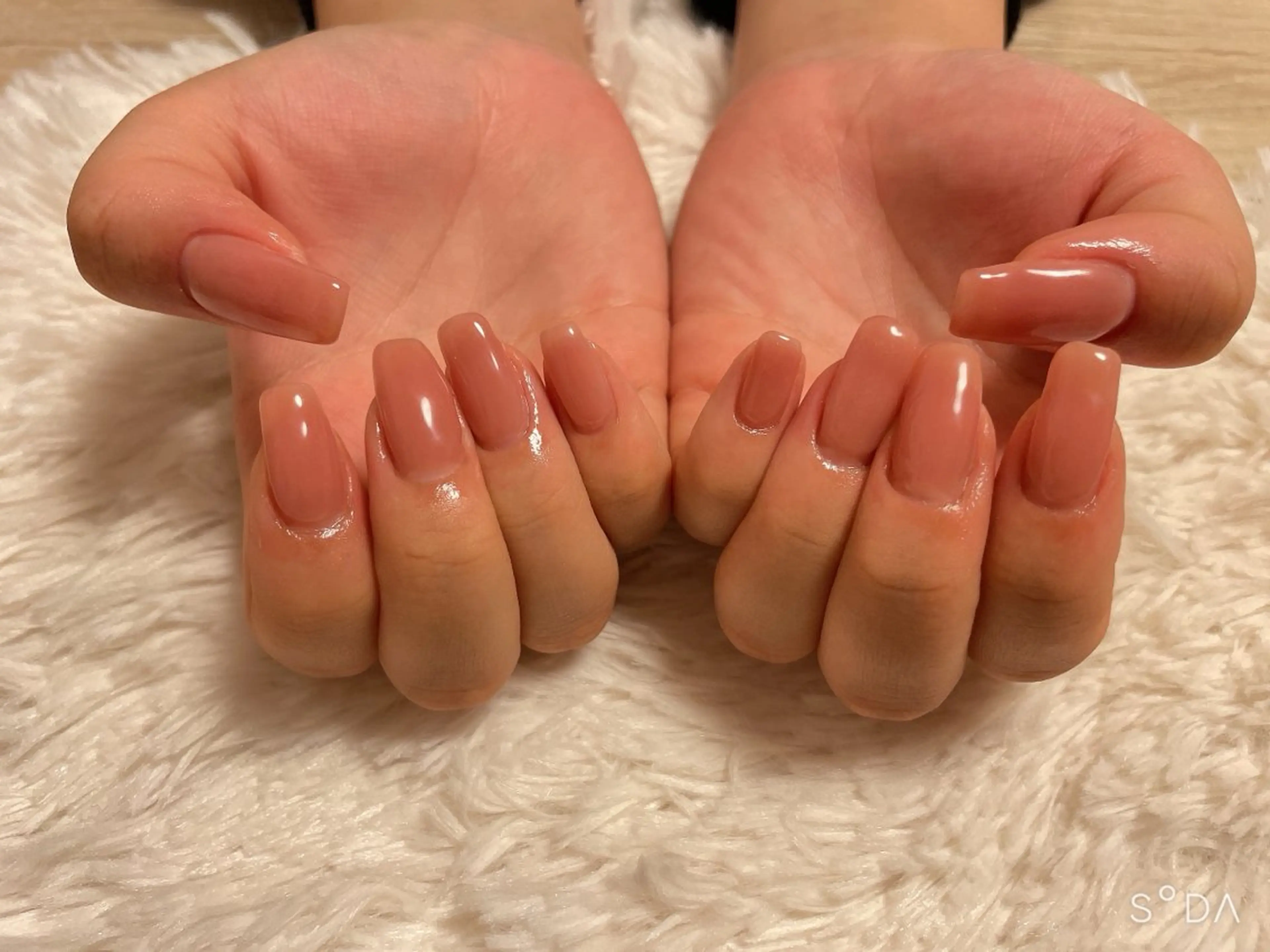 ネイル オフィスネイル ワンカラーネイル Betty❤︎ ネイル＆よもぎ蒸しのネイルデザイン