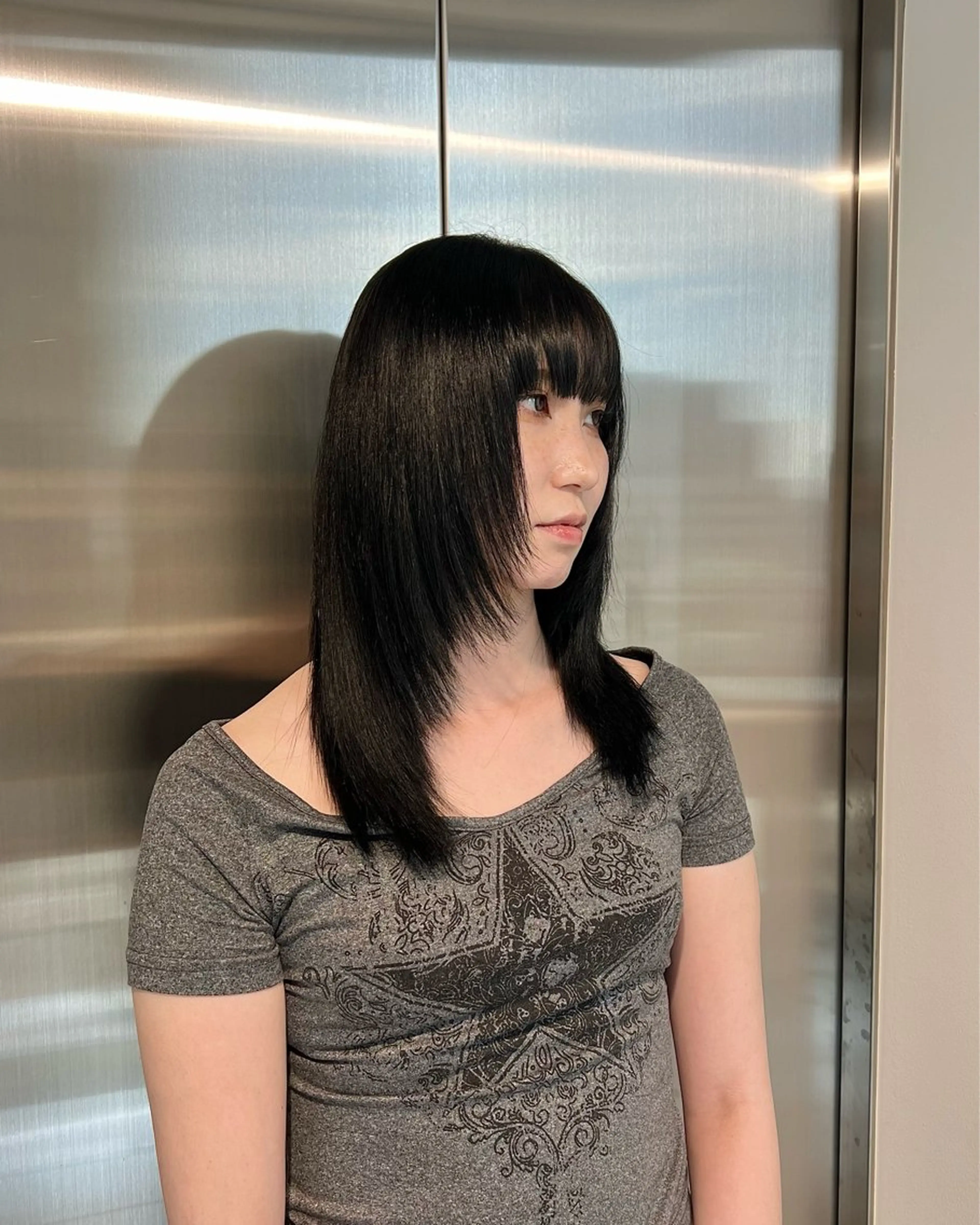 ロング カラー カット ヘアカラー トリートメント 赤みゼロ/透明感 カラー🌿KANTAのヘアスタイル