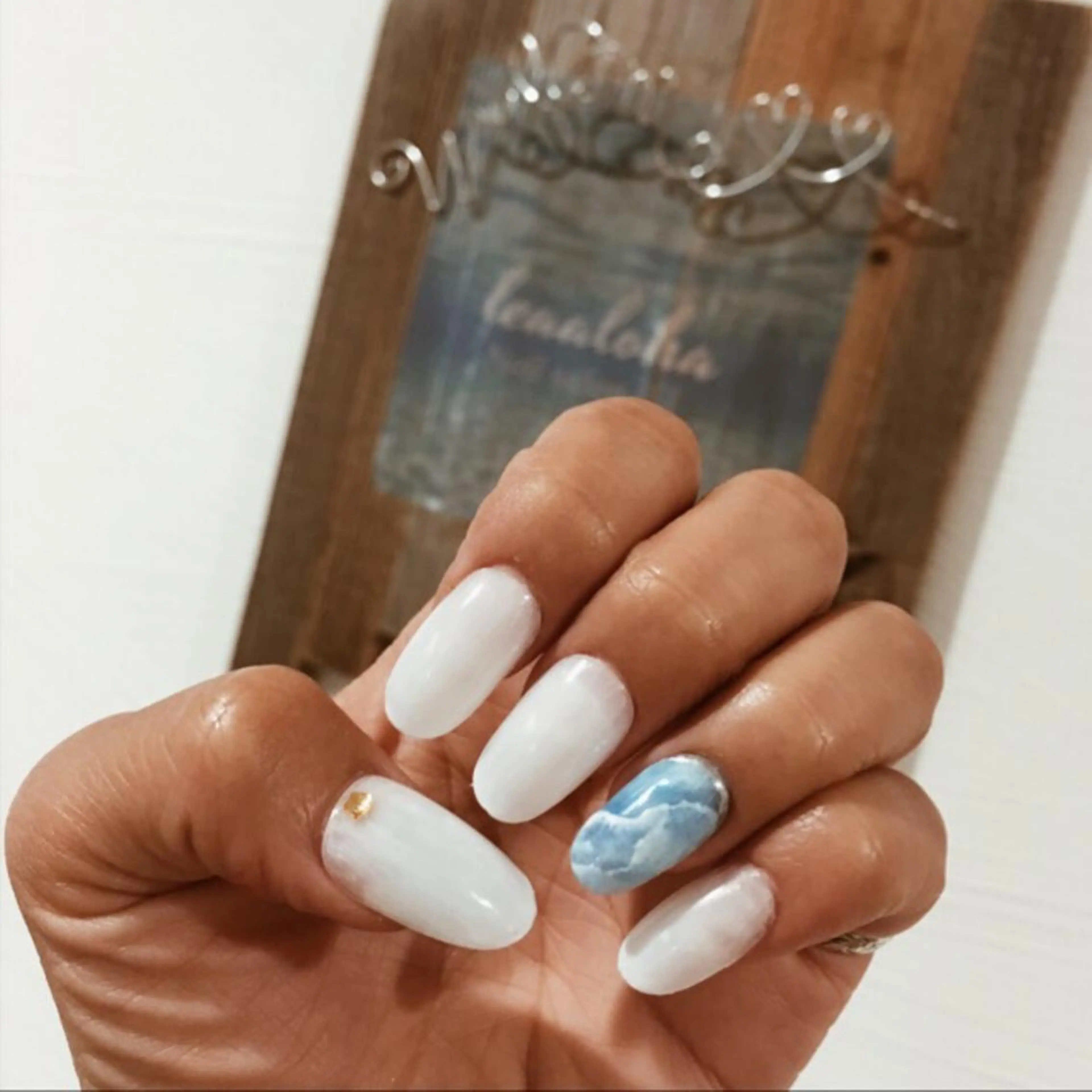 ネイル 成人式 ネイルチップ ブライダルネイル leaaloha　byBROWN HAIR所属・レアアロハ宇都宮 /ネイル.スクールのネイルデザイン