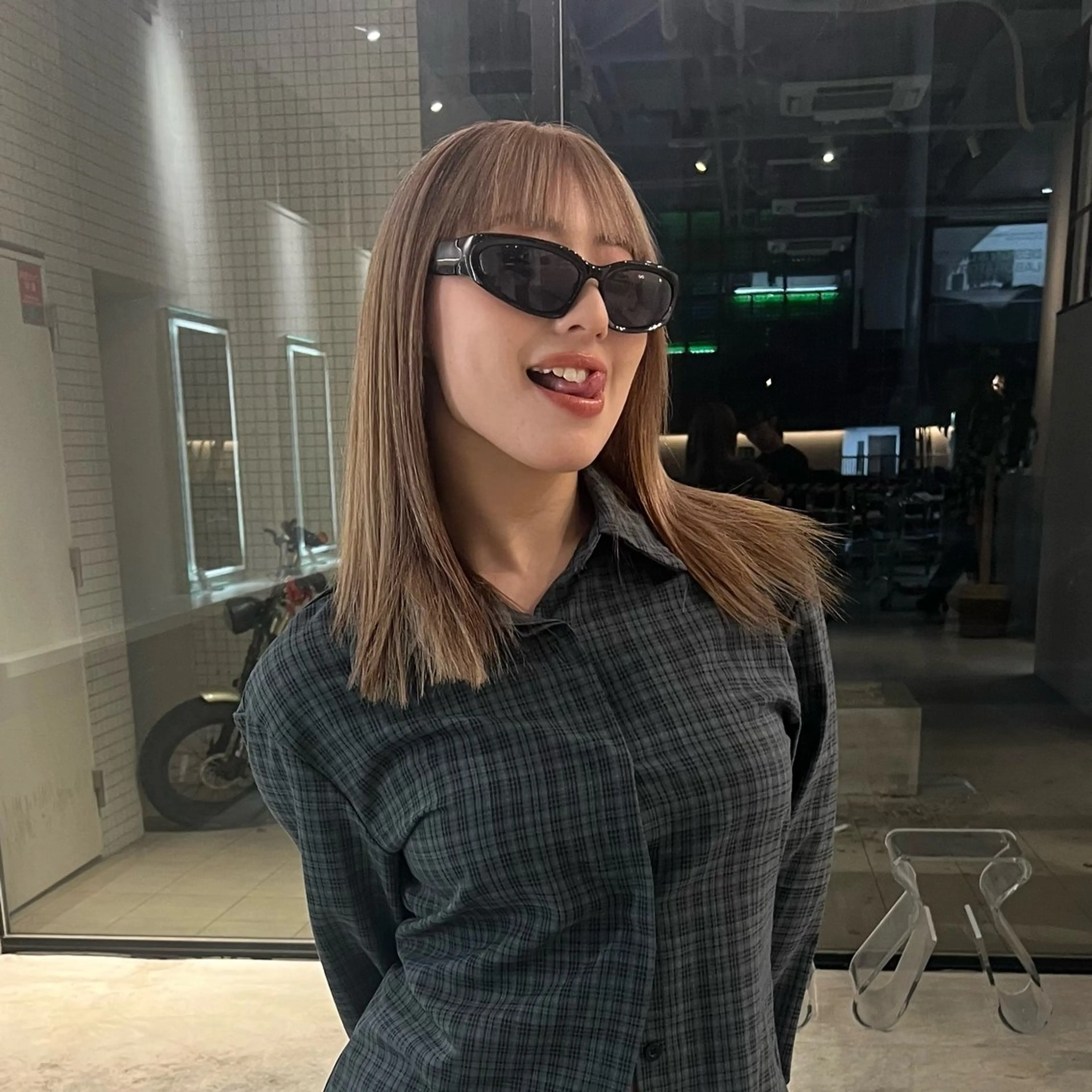 セミロング ヘアカラー トリートメント 名古屋/落ちる黒 黒染め落としのヘアスタイル