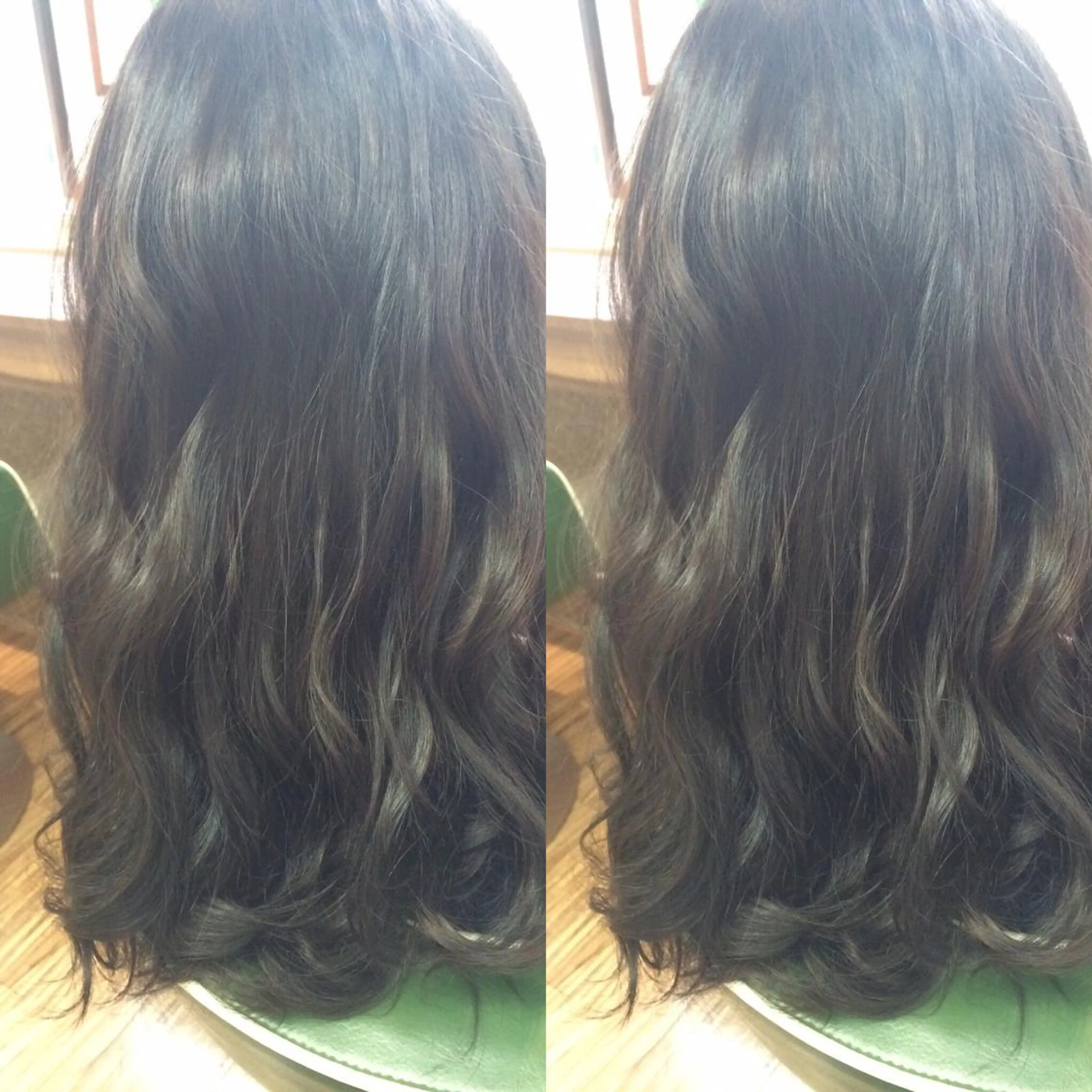 ミディアム セミロング カラー パーマ アッシュ 透明感カラー トリートメント 🟦髪質改善6年 💊YAMAMOTOのヘアスタイル