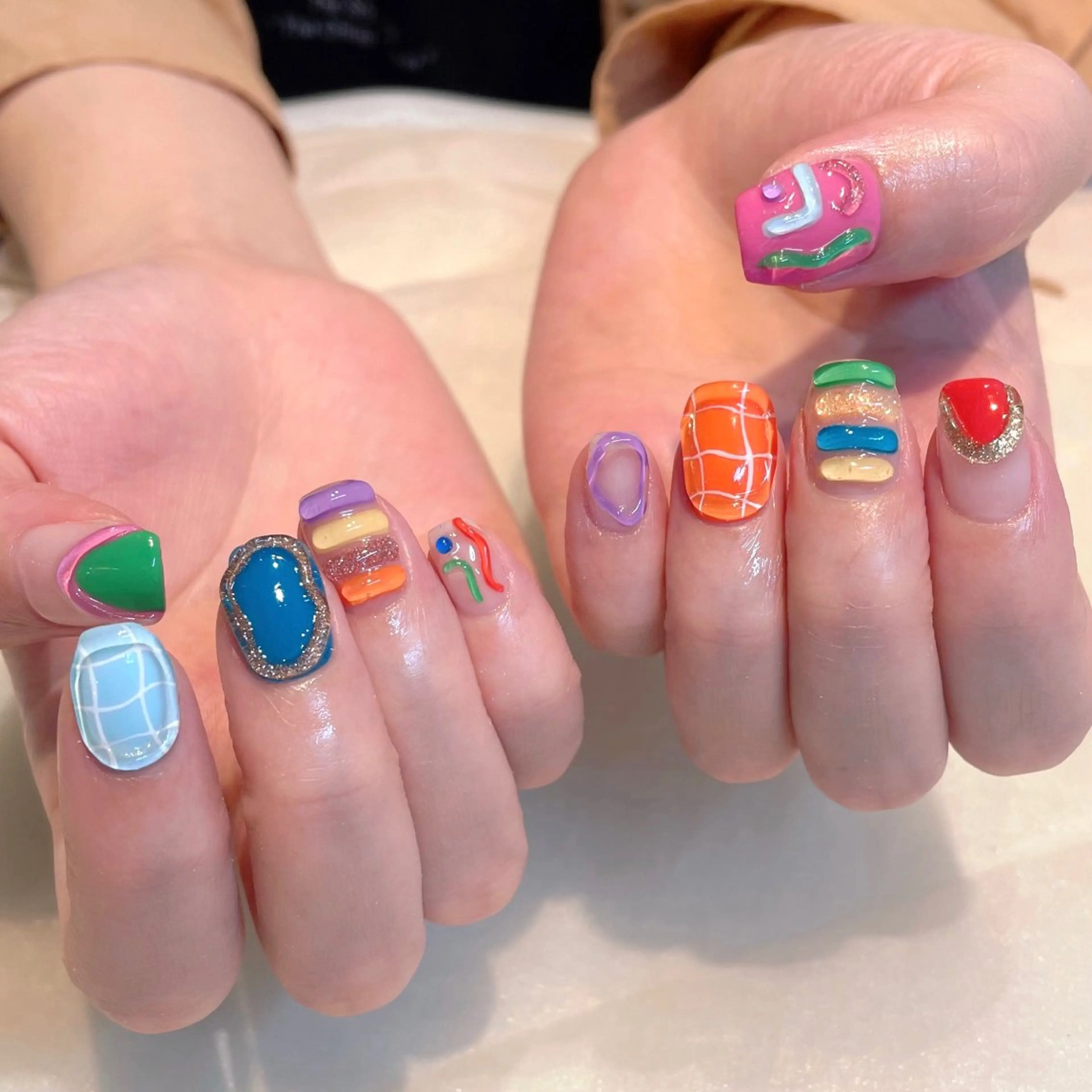 ネイル ハンドネイル 新井 ひなののネイルデザイン