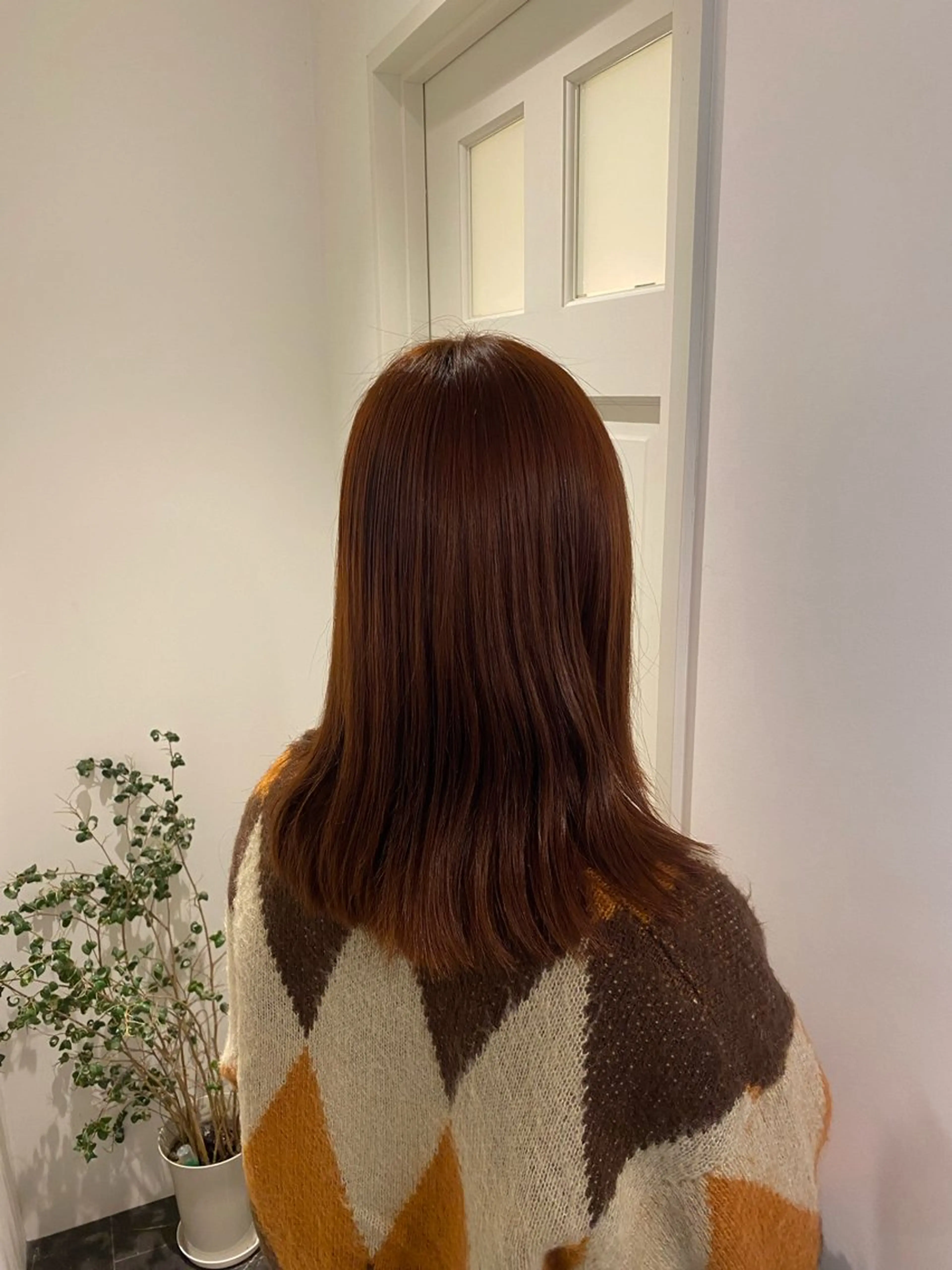 セミロング FILMS haru 暖色/ぱつっとbobのヘアスタイル