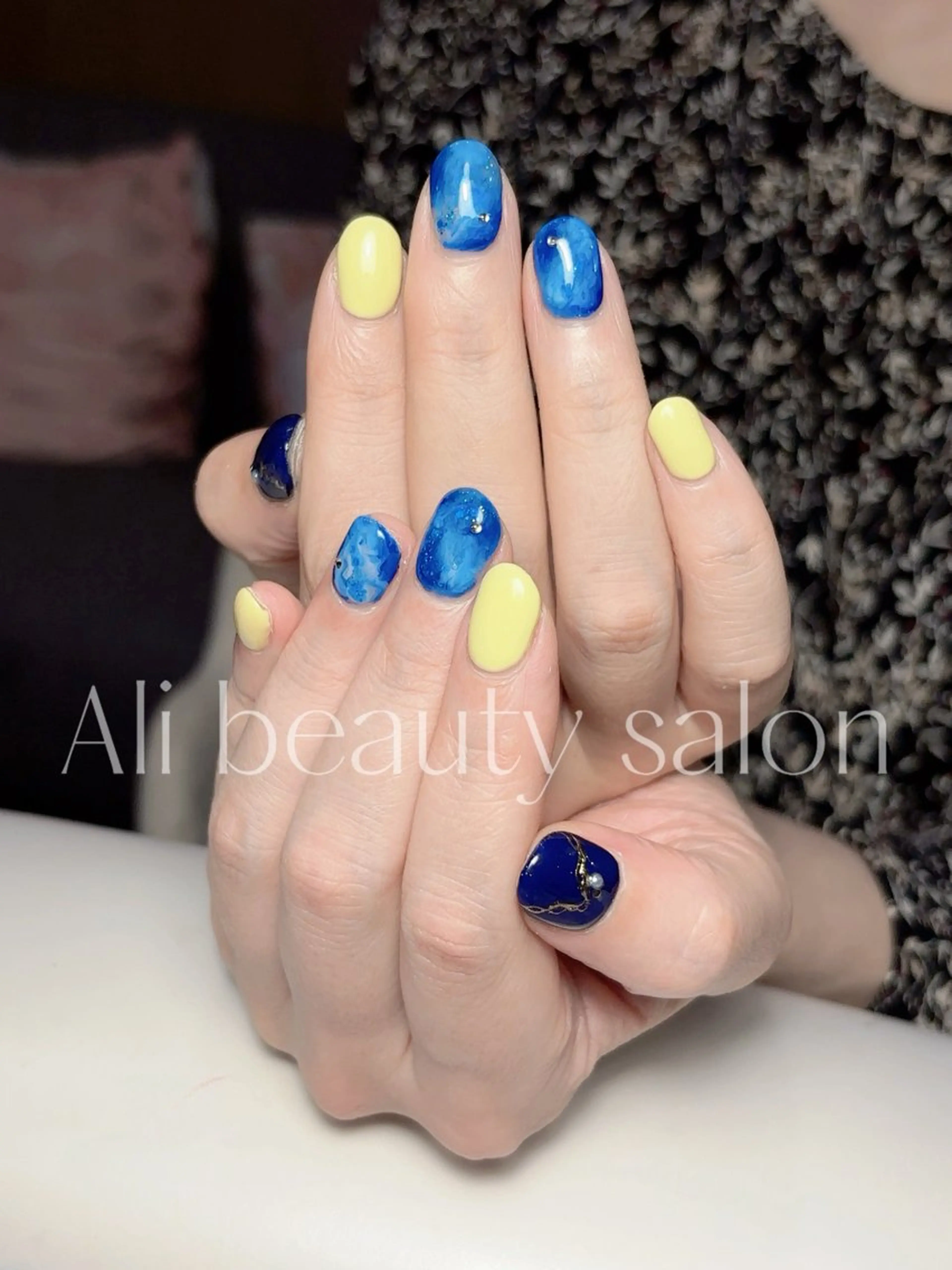 ネイル 大理石ネイル(マーブル) Ali 新小岩 ネイル専門のネイルデザイン