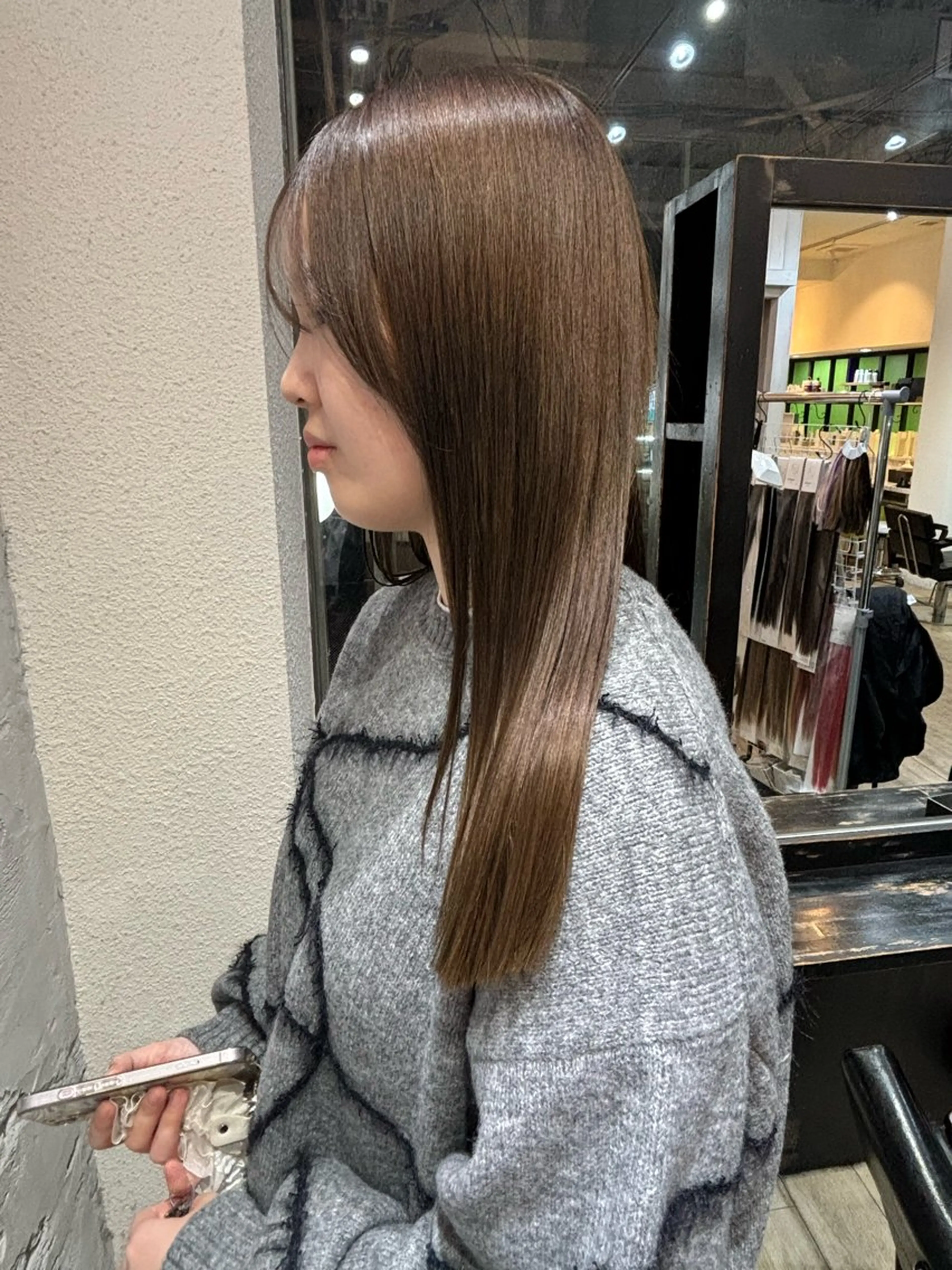 セミロング 海外風ヘア 野田光也のヘアスタイル