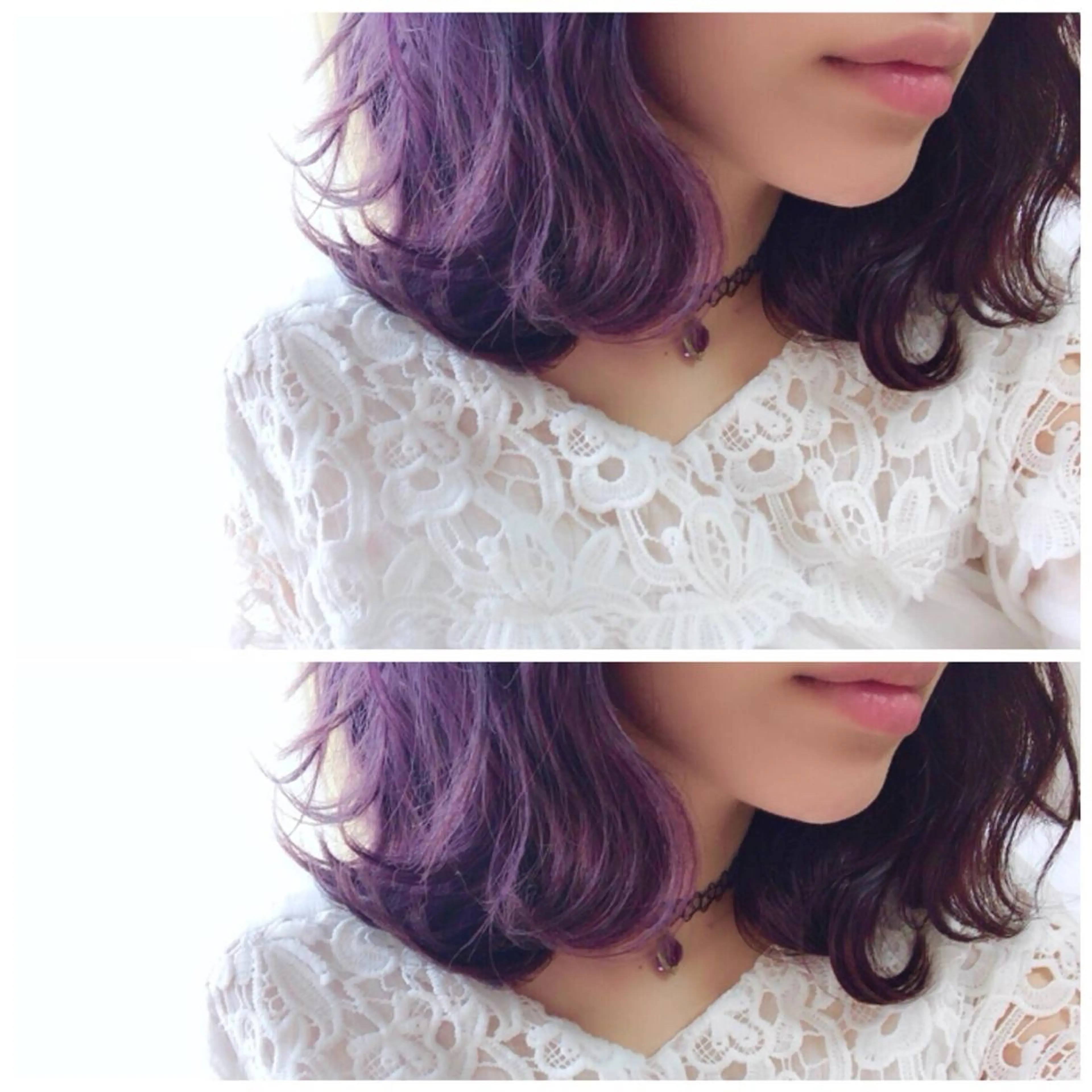 ミディアム カラー アディクシーカラー バイオレットカラー お気に入り数2.3万 🏆SHO🏆のヘアスタイル