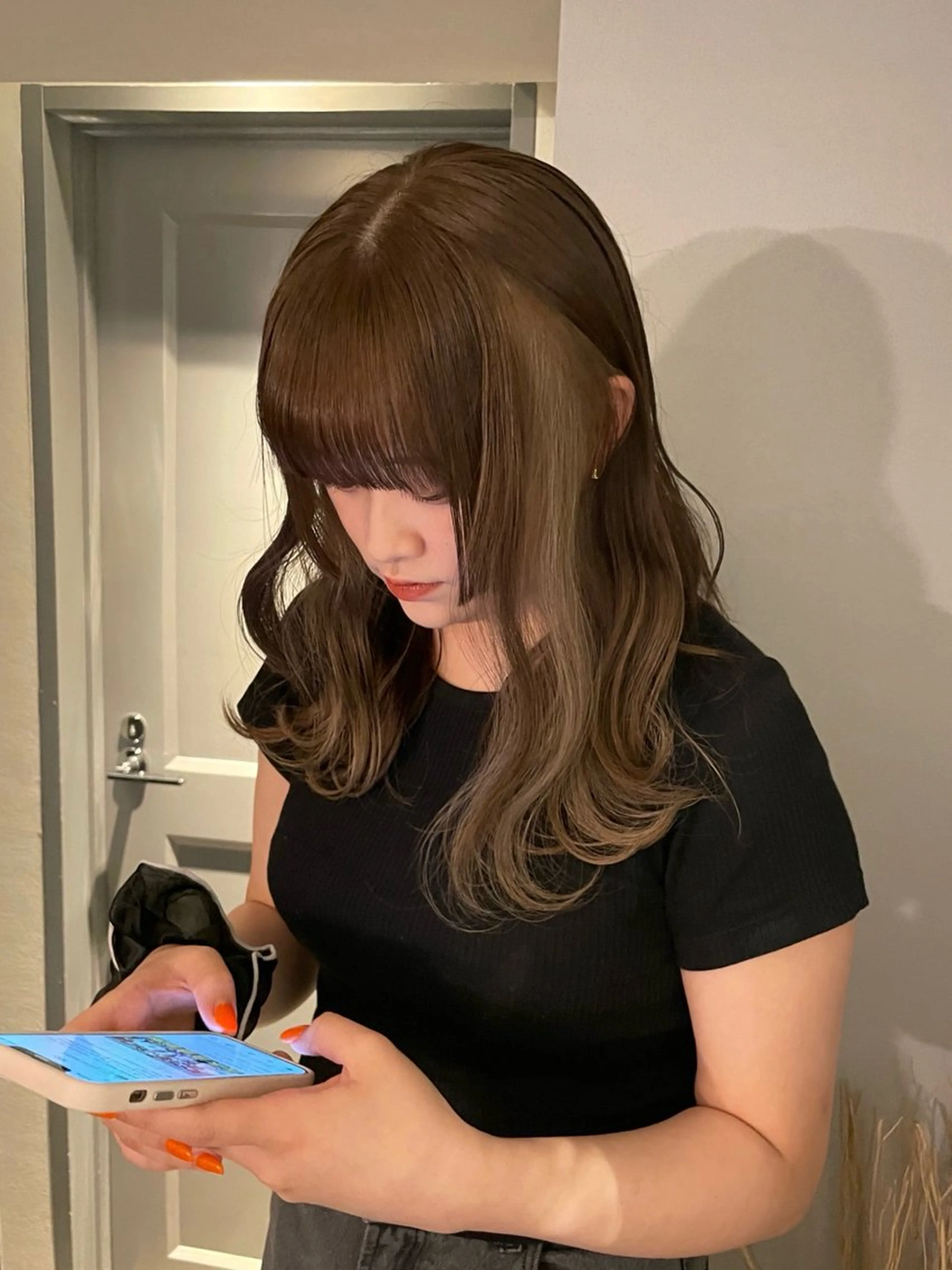 カラー ベージュカラー ブリーチ インナーカラー ヘアカラー トリートメント ミルクティーベージュ ブリーチ🖤サヤカのヘアスタイル