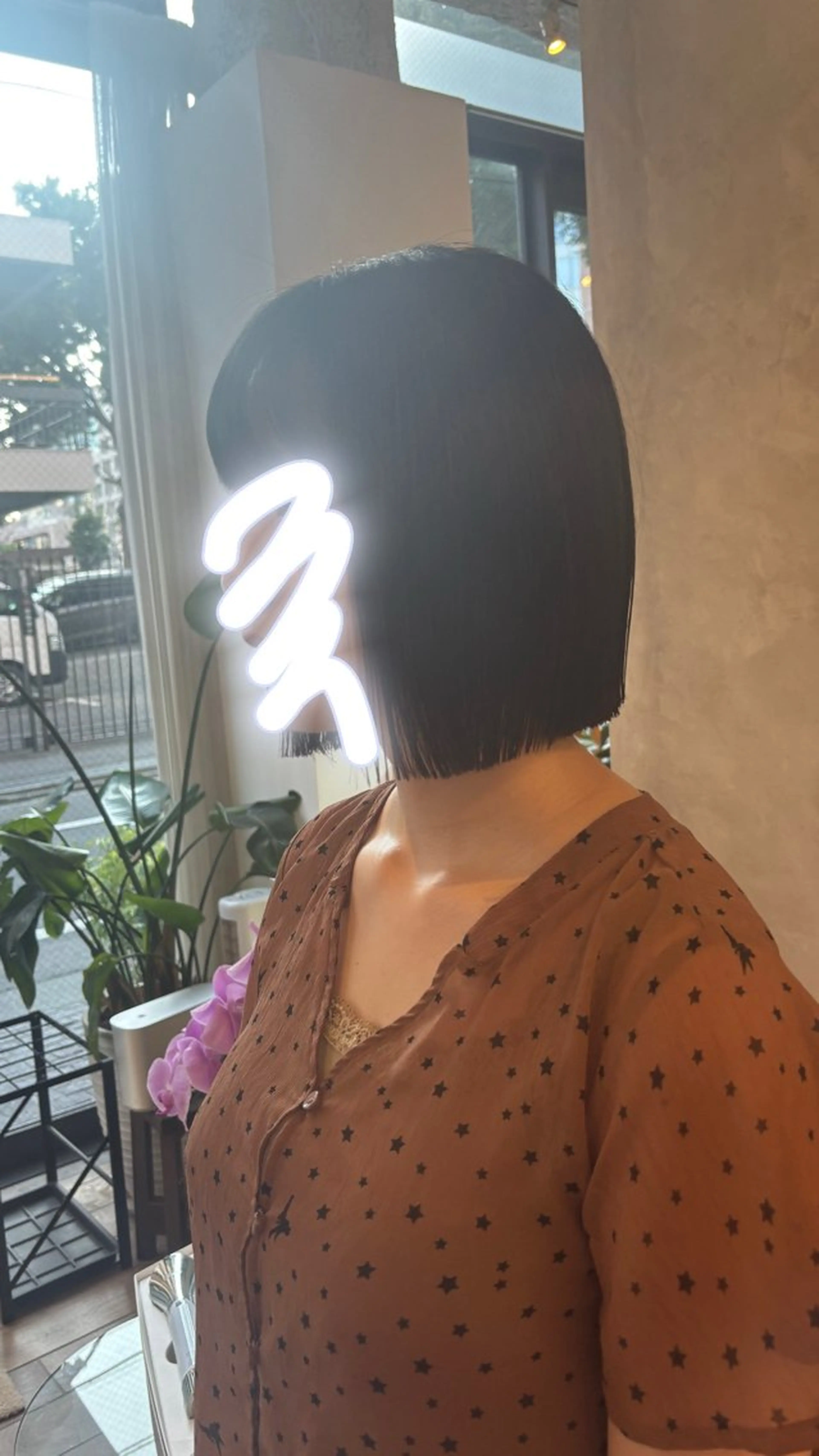 ショート 切りっぱなしボブ ボブ 堀江 理帆/表参道のヘアスタイル