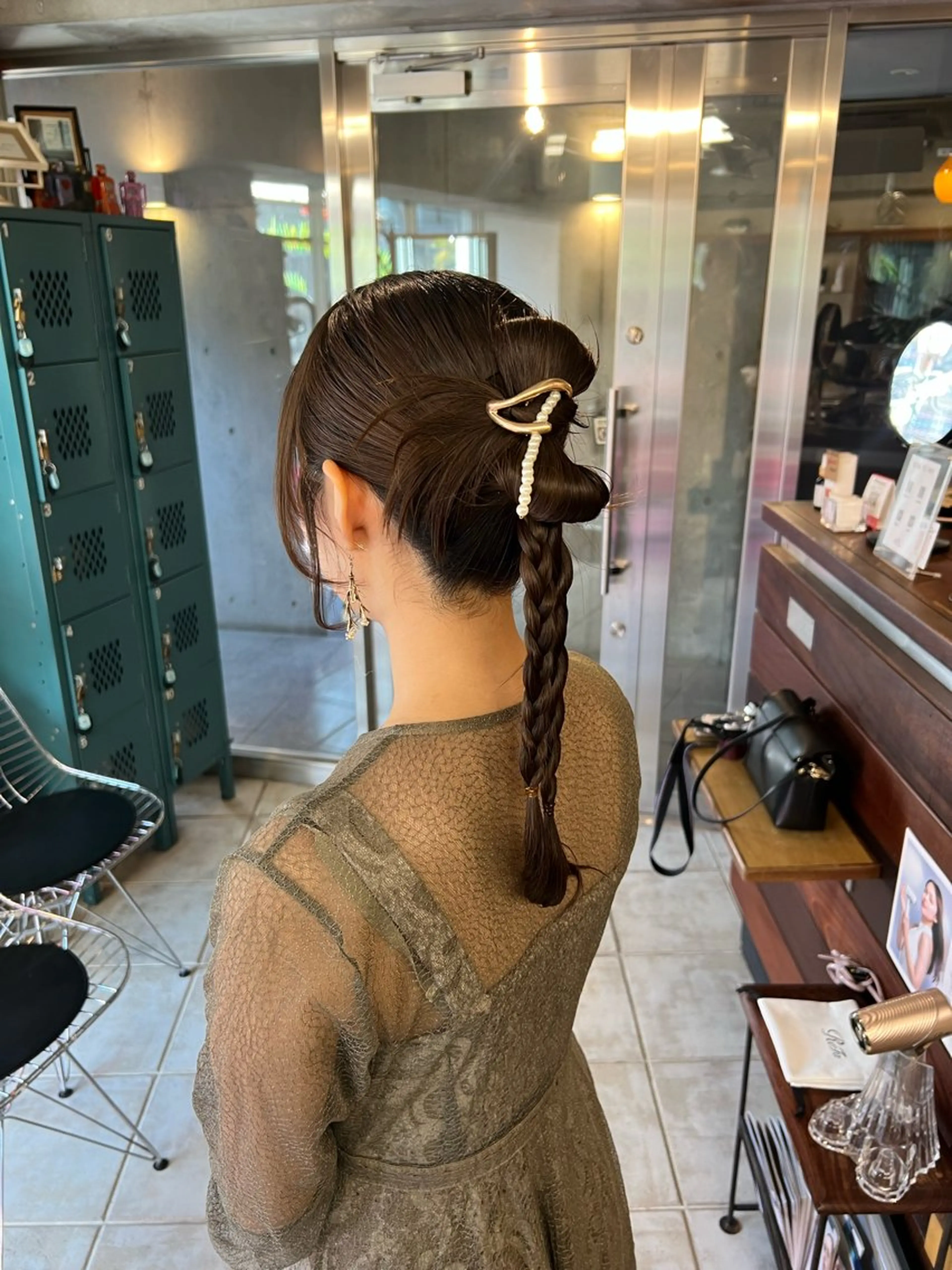 ヘアアレンジ ヘアセット 土田かほ/本日🈳 透明感カラー🍃のヘアスタイル