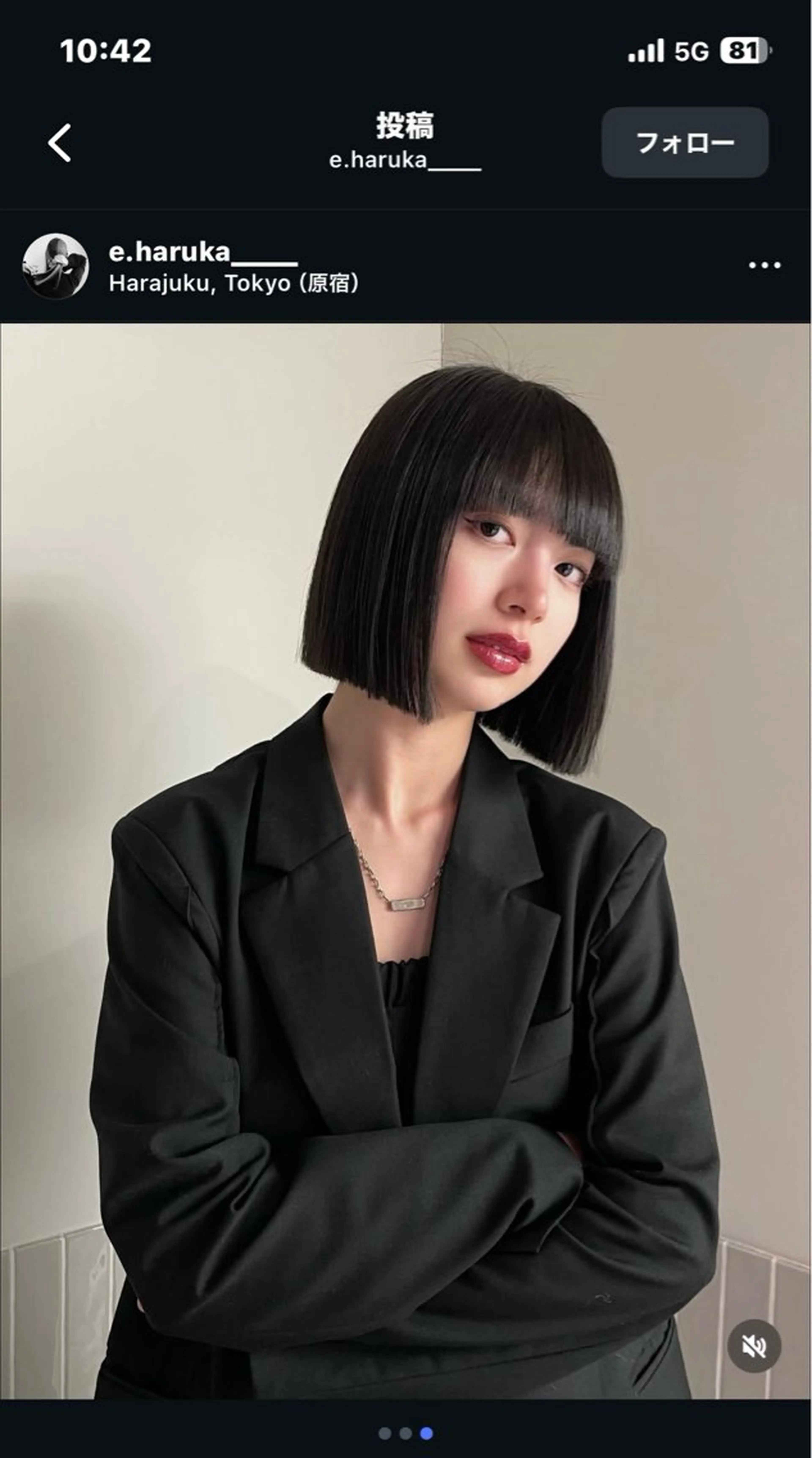 【当日予約OK🙆♂️無料カットモデル】ワンレンボブ👩🏻の写真