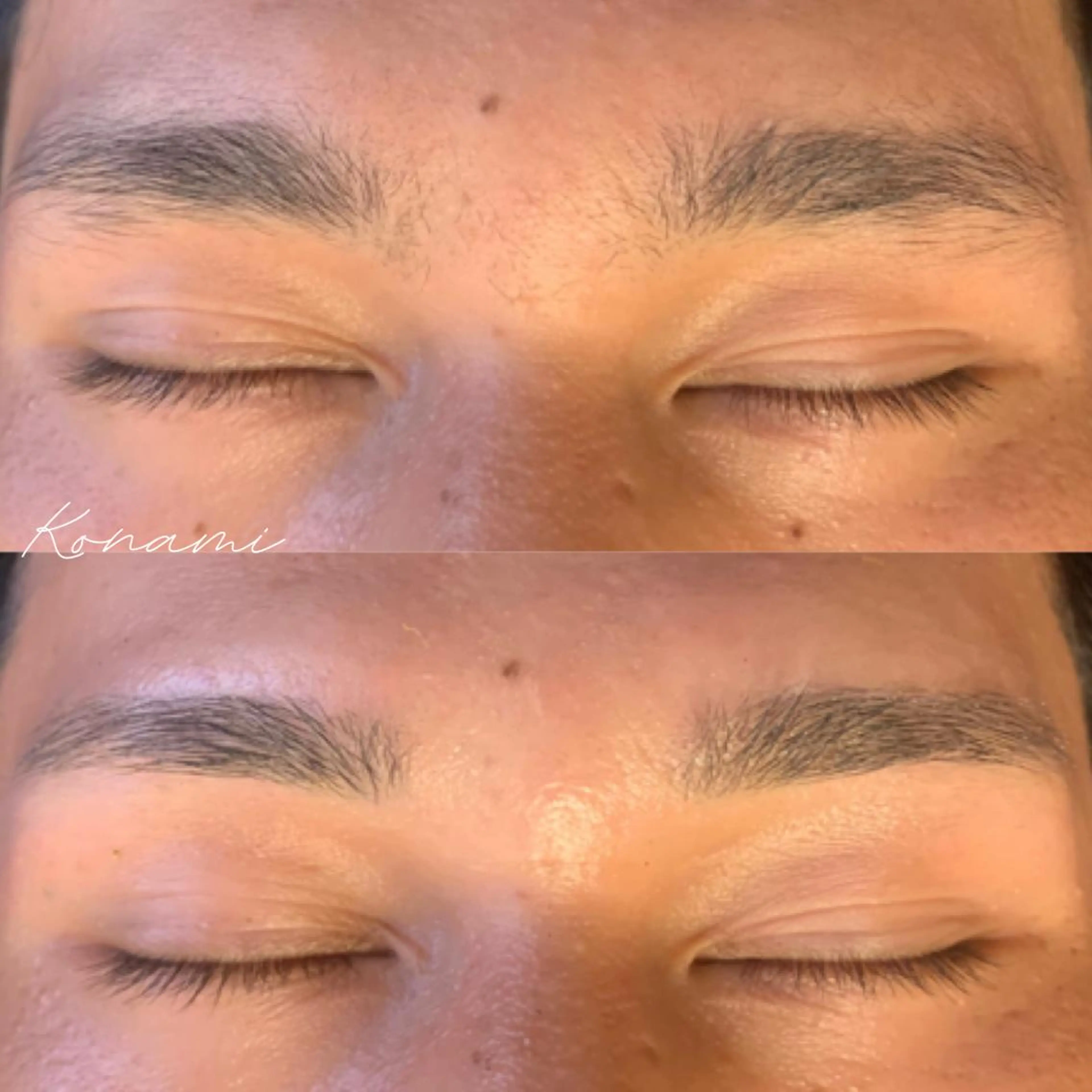 メンズ アイブロウ ワックス脱毛 シードリン 府内店 小波のヘアスタイル