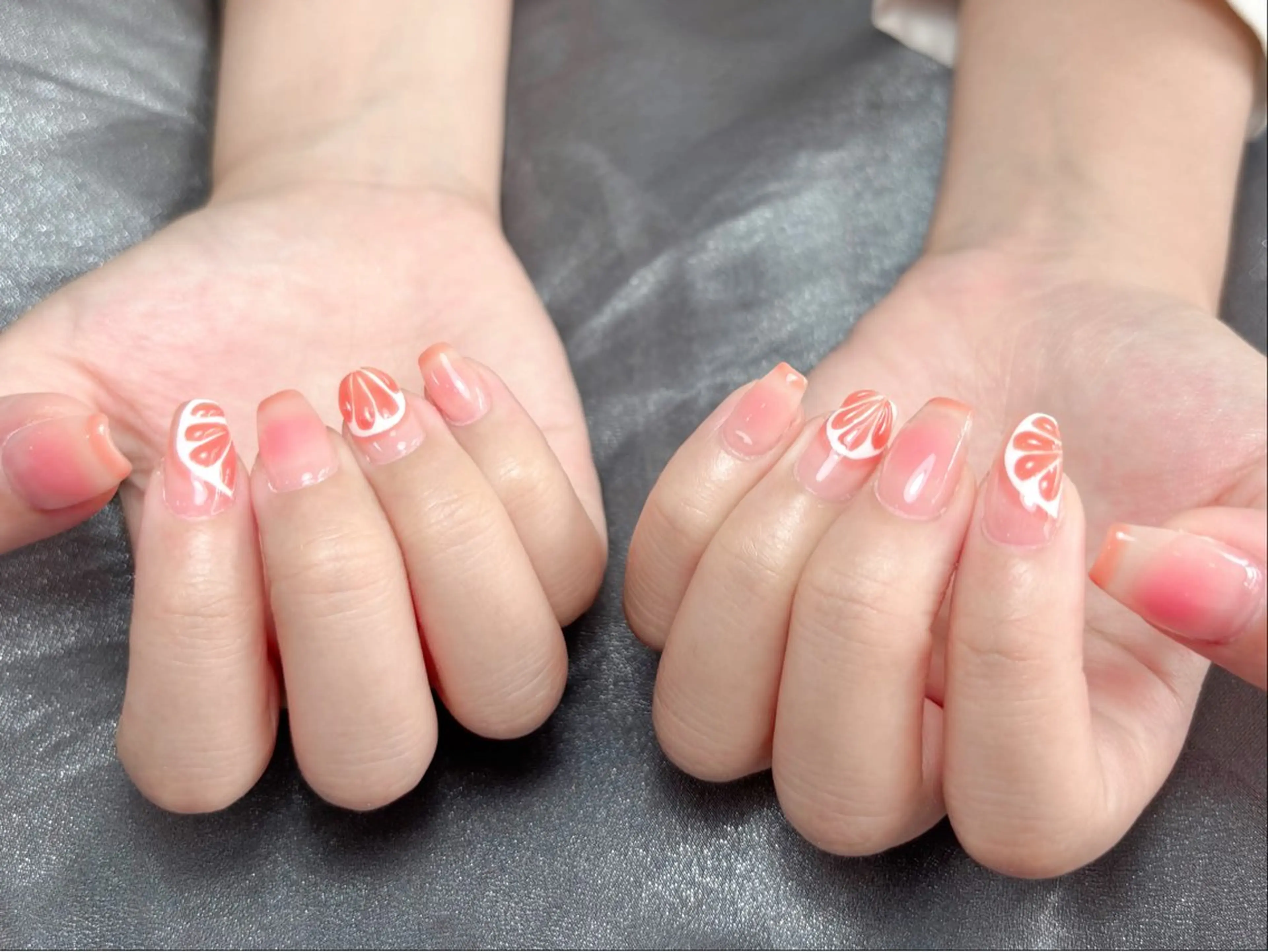 ネイル ハンドネイル H3 Nail Tsuki🦋💙のネイルデザイン