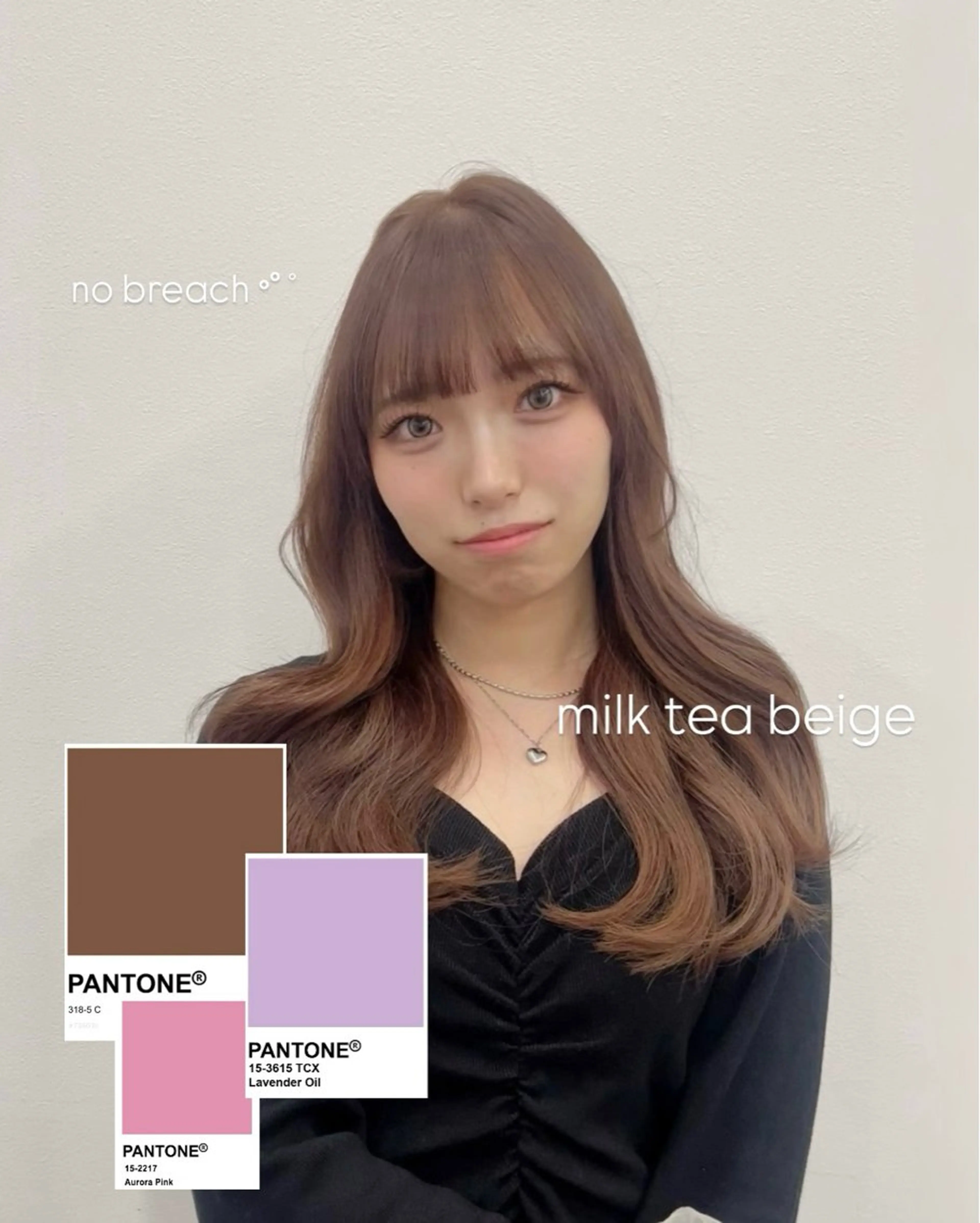 セミロング カラー パーマ アッシュ アッシュグレー アッシュグレージュ ベージュカラー ブリーチ カット ヘアカラー トリートメント akira｜ 透明感ベージュ｜梅田のヘアスタイル