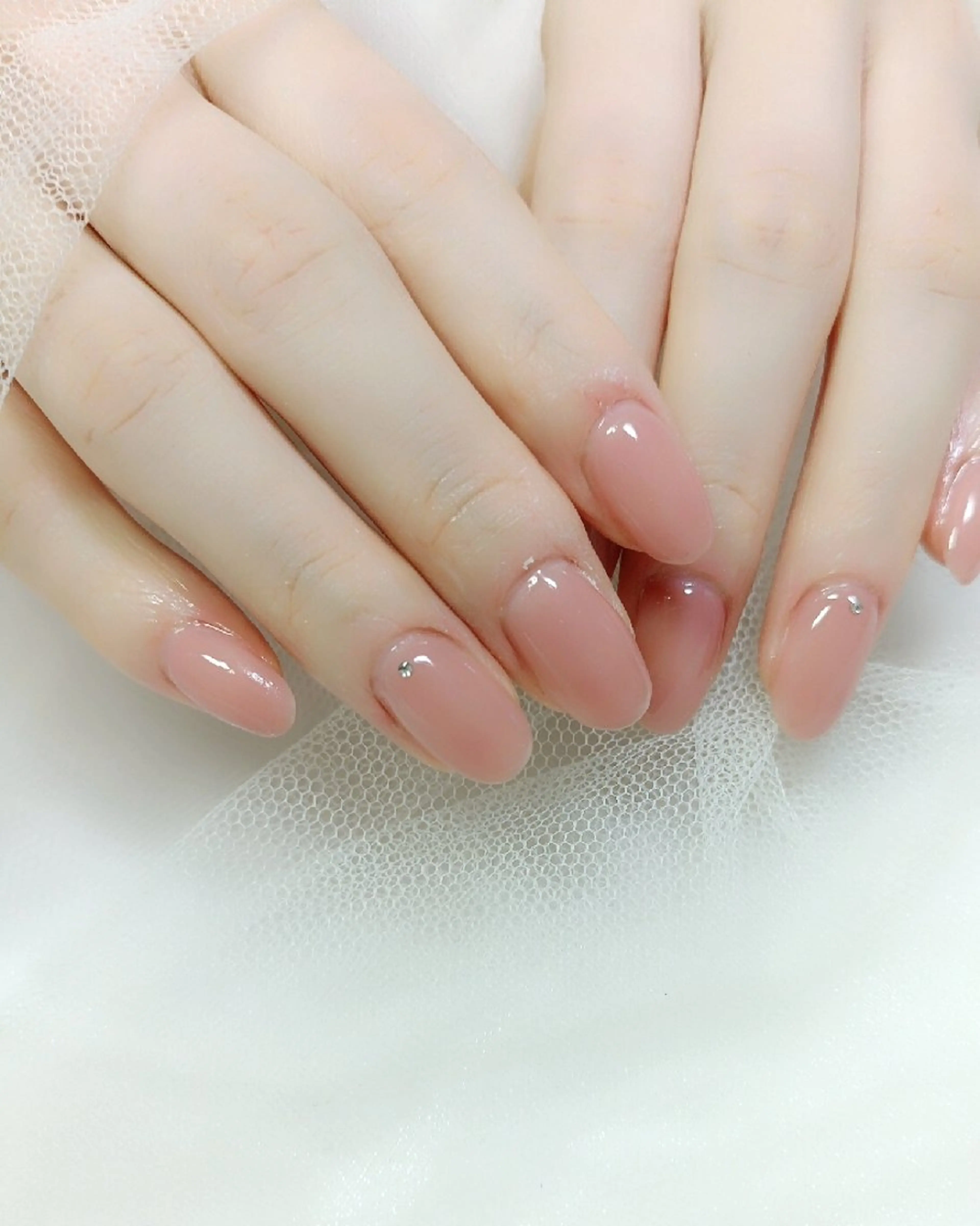 ネイル ワンカラーネイル ストーンネイル 最終受付23時半 benny nailのネイルデザイン