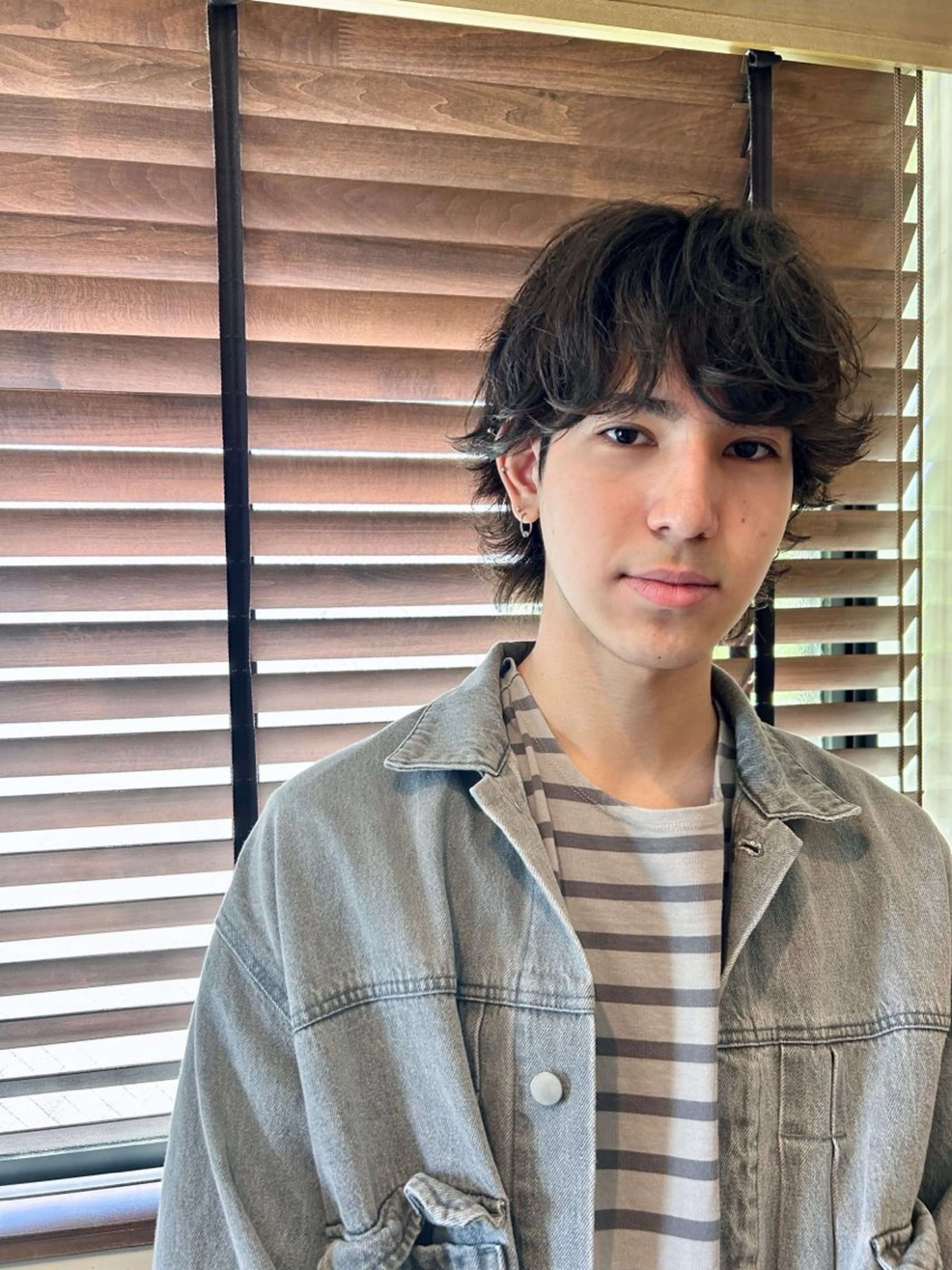 ミディアム パーマ メンズ 榊原 貫太のヘアスタイル
