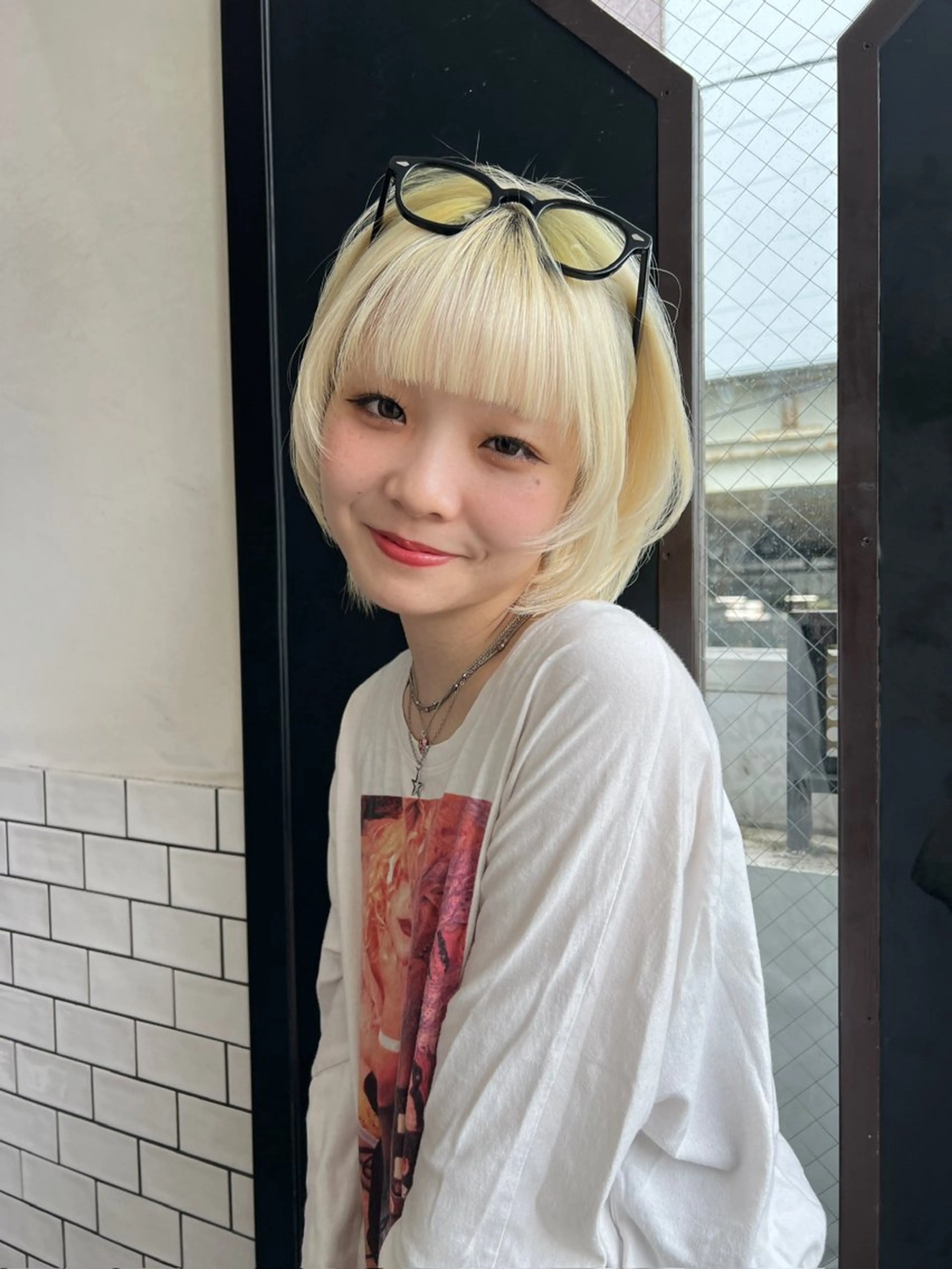 ミディアム ボブ 顔周りカット 🍒ボブカット/ moe🍒のヘアスタイル