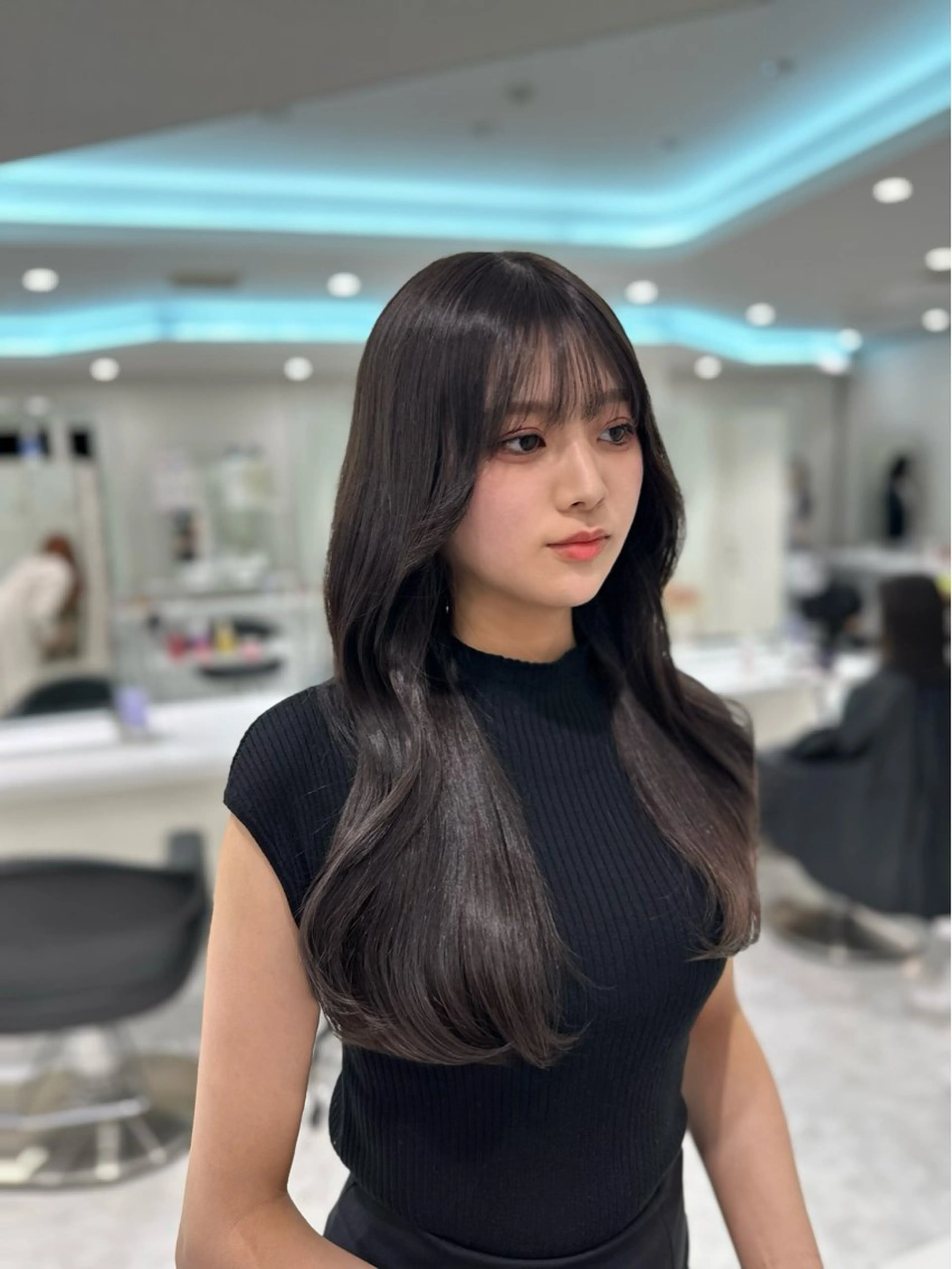 ロング カラー カット ヘアカラー トリートメント ヘッドスパ ヘアセット ♡上品韓国髪♡ブラ ウン/SAYATOのヘアスタイル