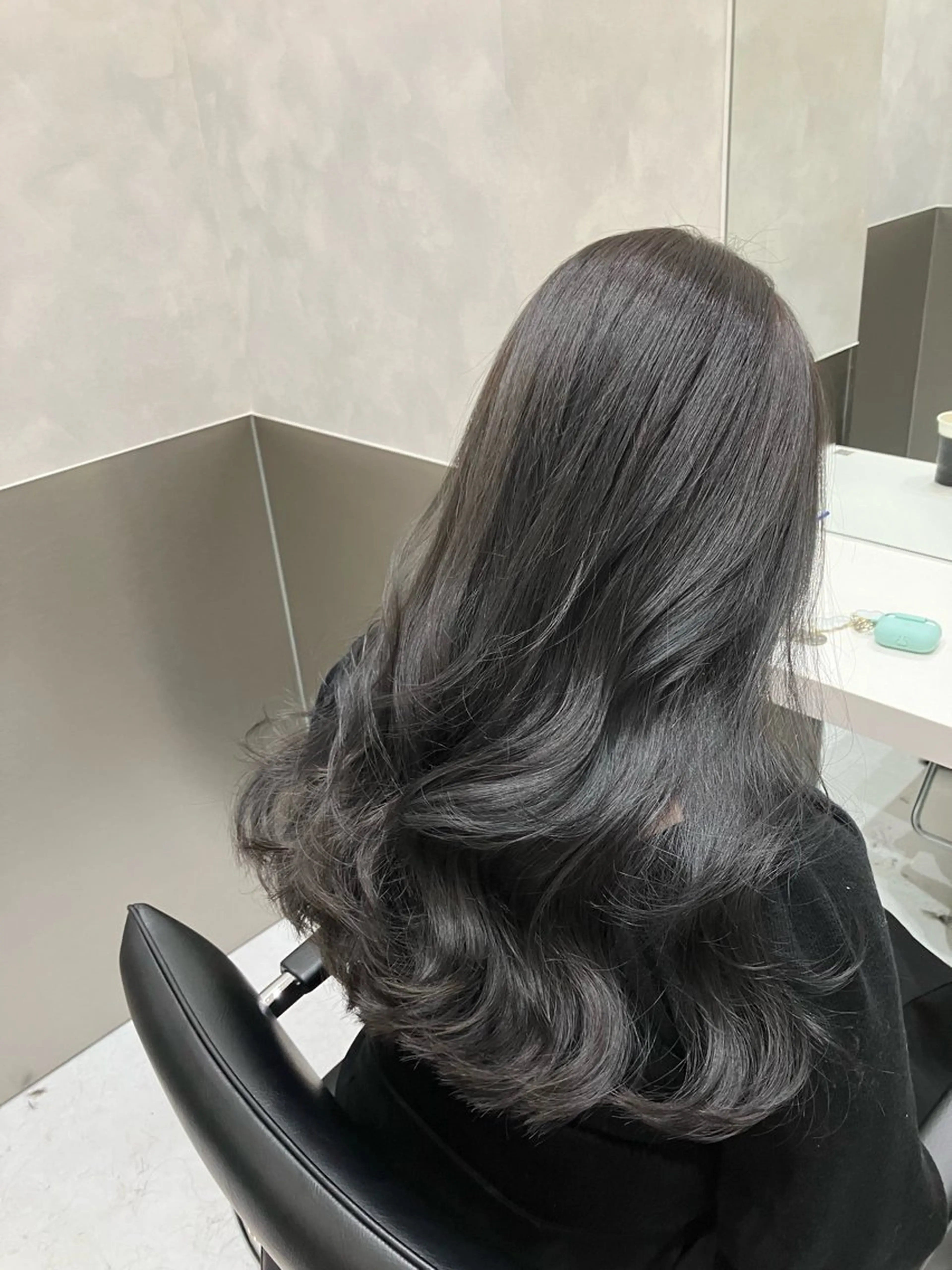 ロング カラー カット ヘアカラー トリートメント 💖ブリーチなし透明 感💖ASAHIのヘアスタイル