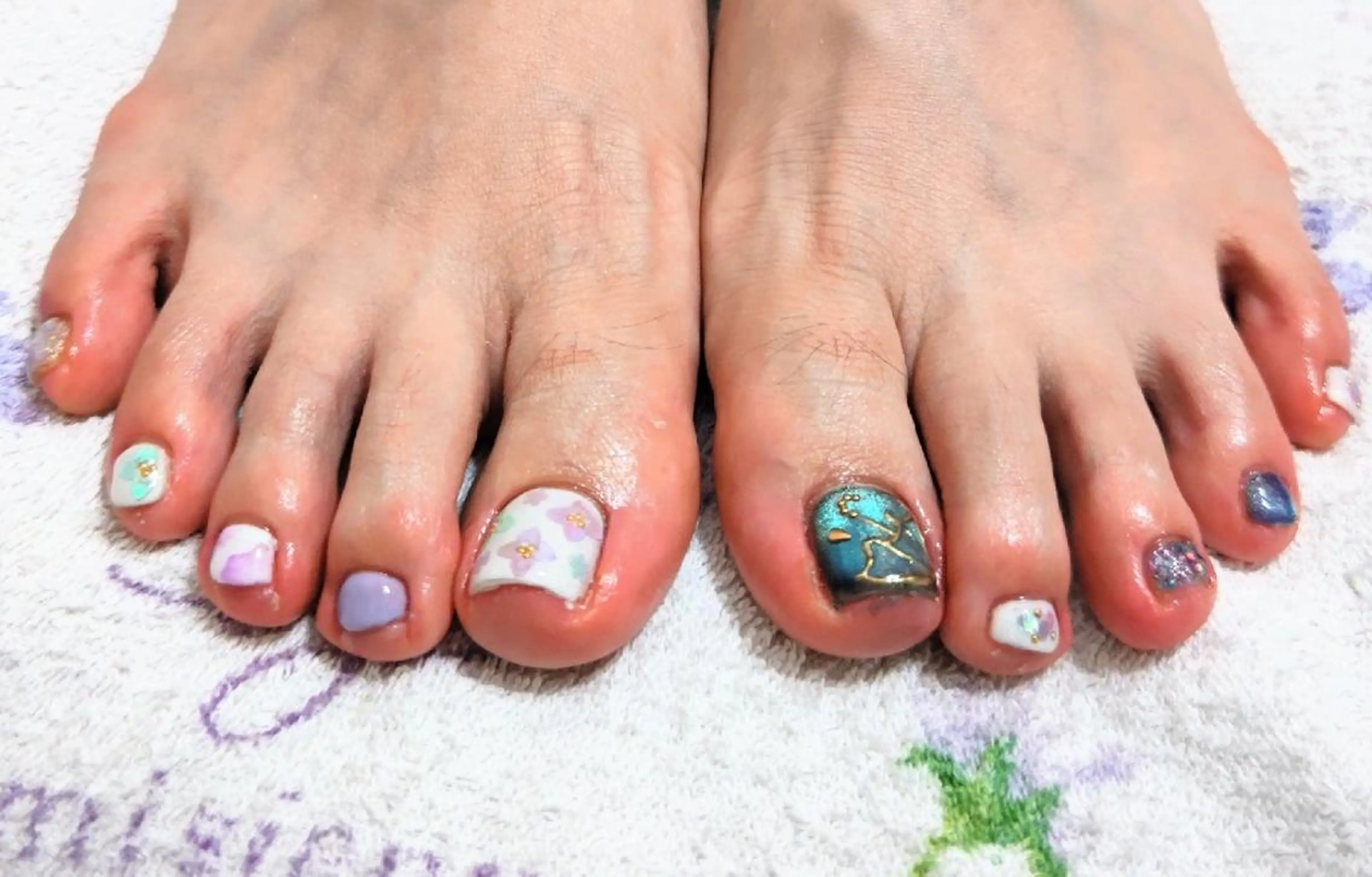 ネイル アートネイル フットネイル ジェルネイル あんきち    のネイルデザイン