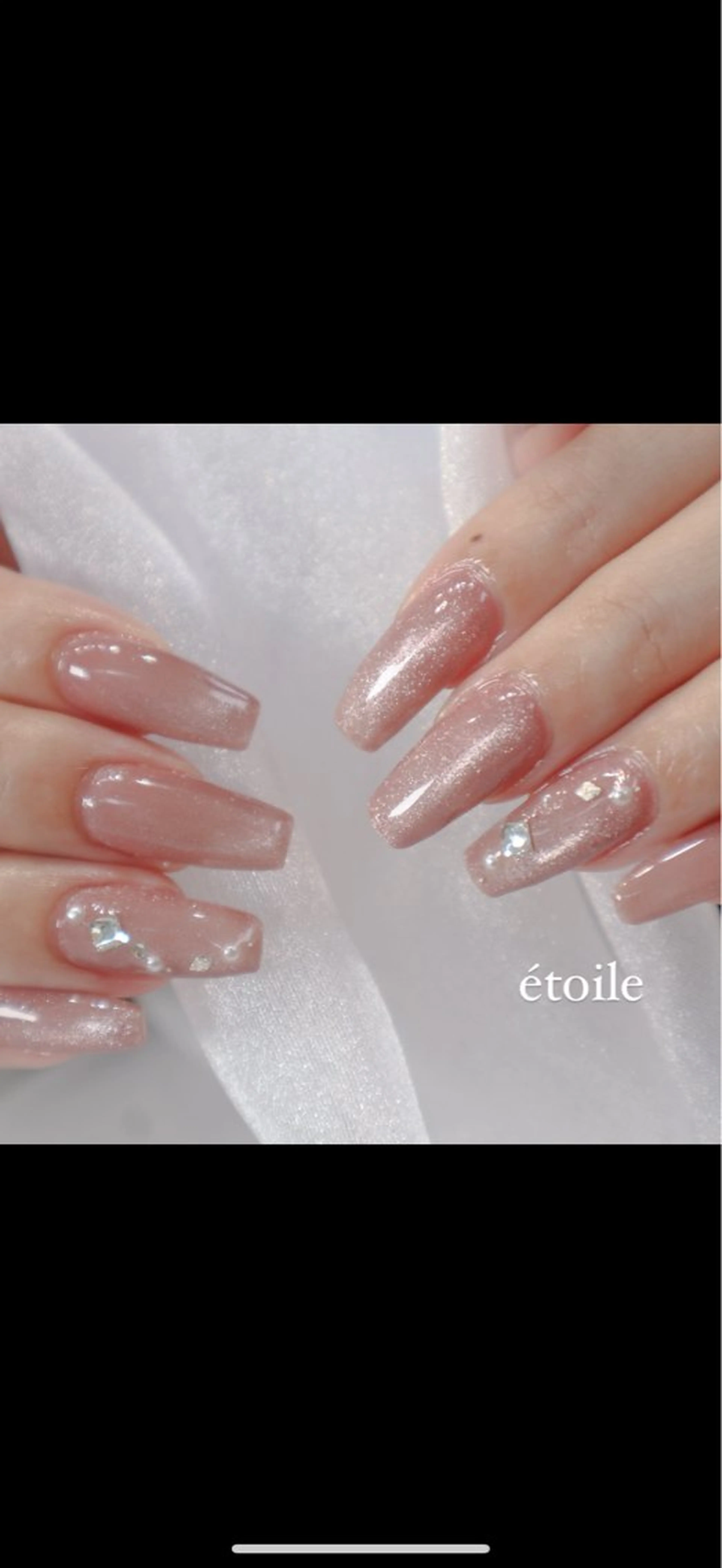 ネイル マグネットネイル ピンク ハンドネイル étoile所属・étoile .のネイルデザイン