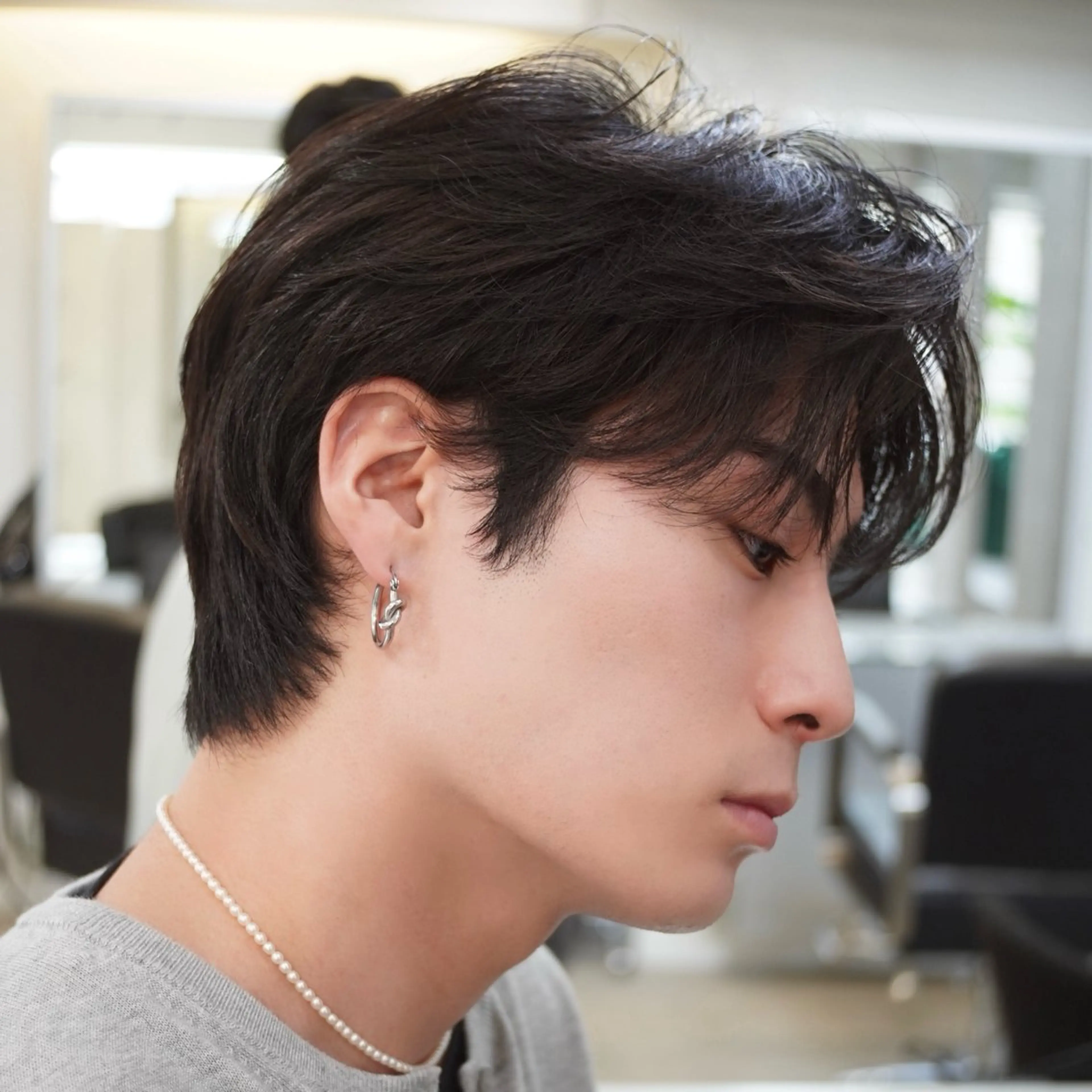 メンズ カット RIKU⚡️毛流れ ヘア×眉ワックスのヘアスタイル