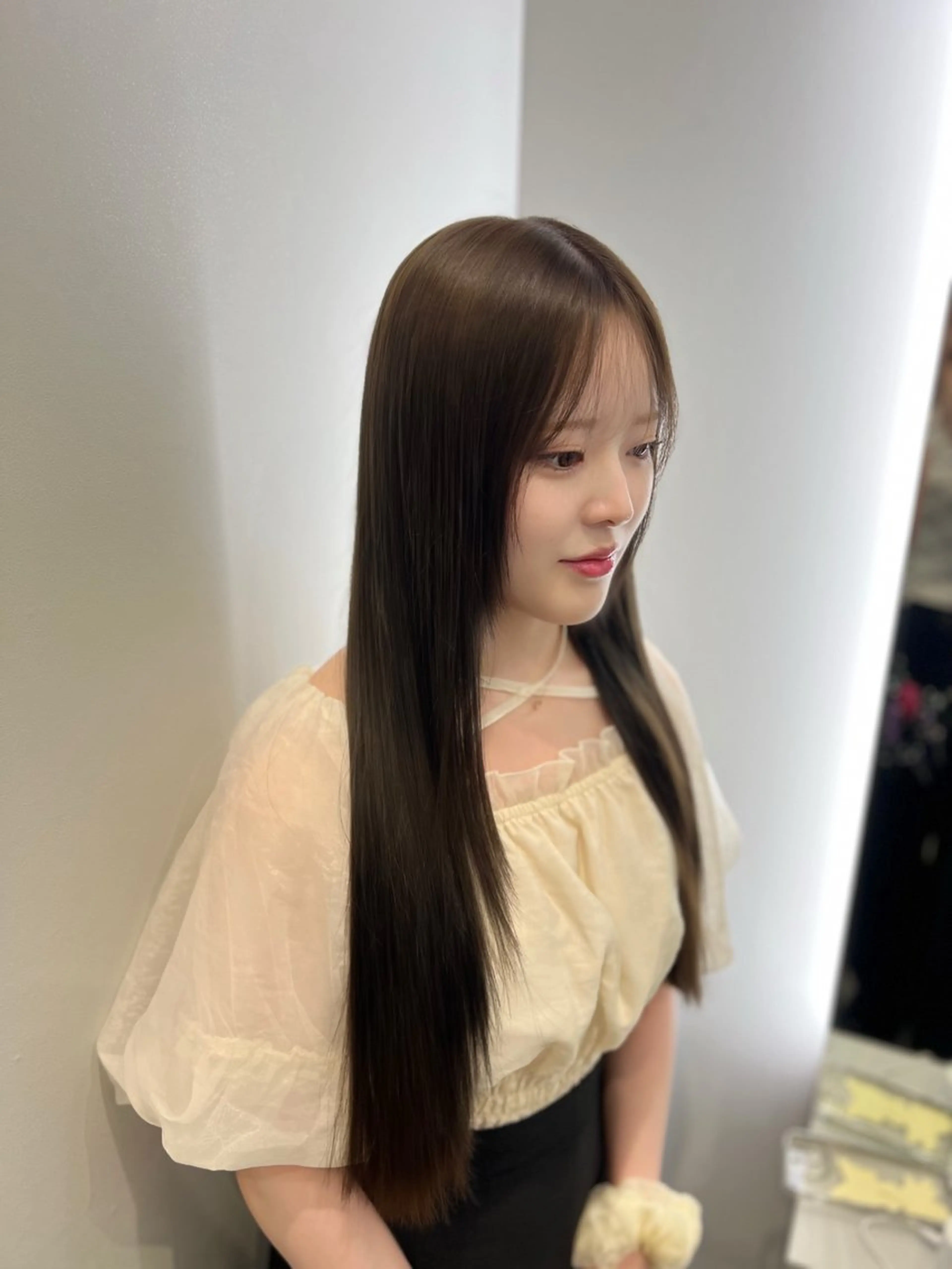 ロング カラー カット ヘアカラー 髪質改善/レイヤー/ 透明感カラー/桃谷翼のヘアスタイル