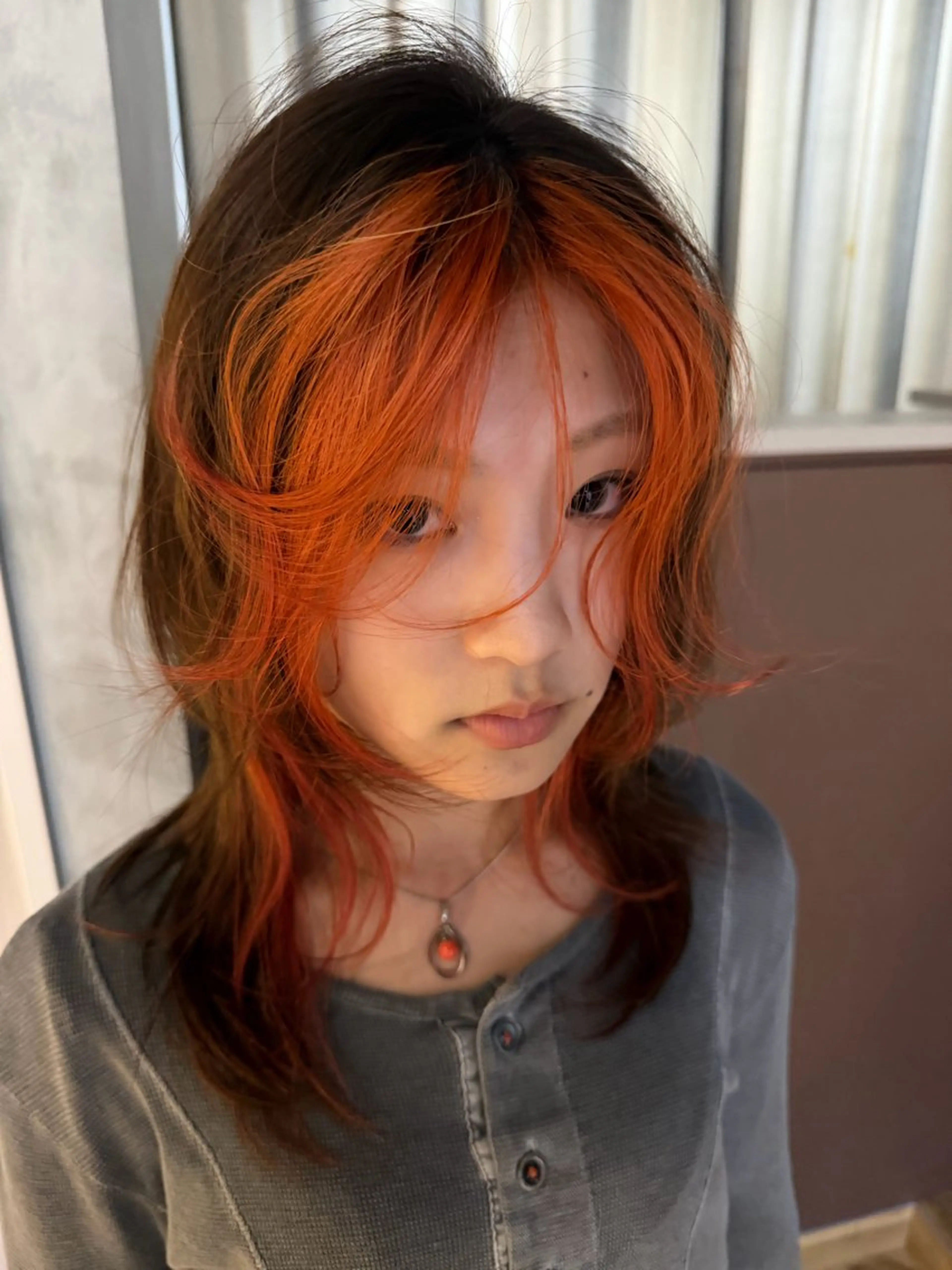 ミディアム ヘアカラー トリートメント 齋 花音のヘアスタイル