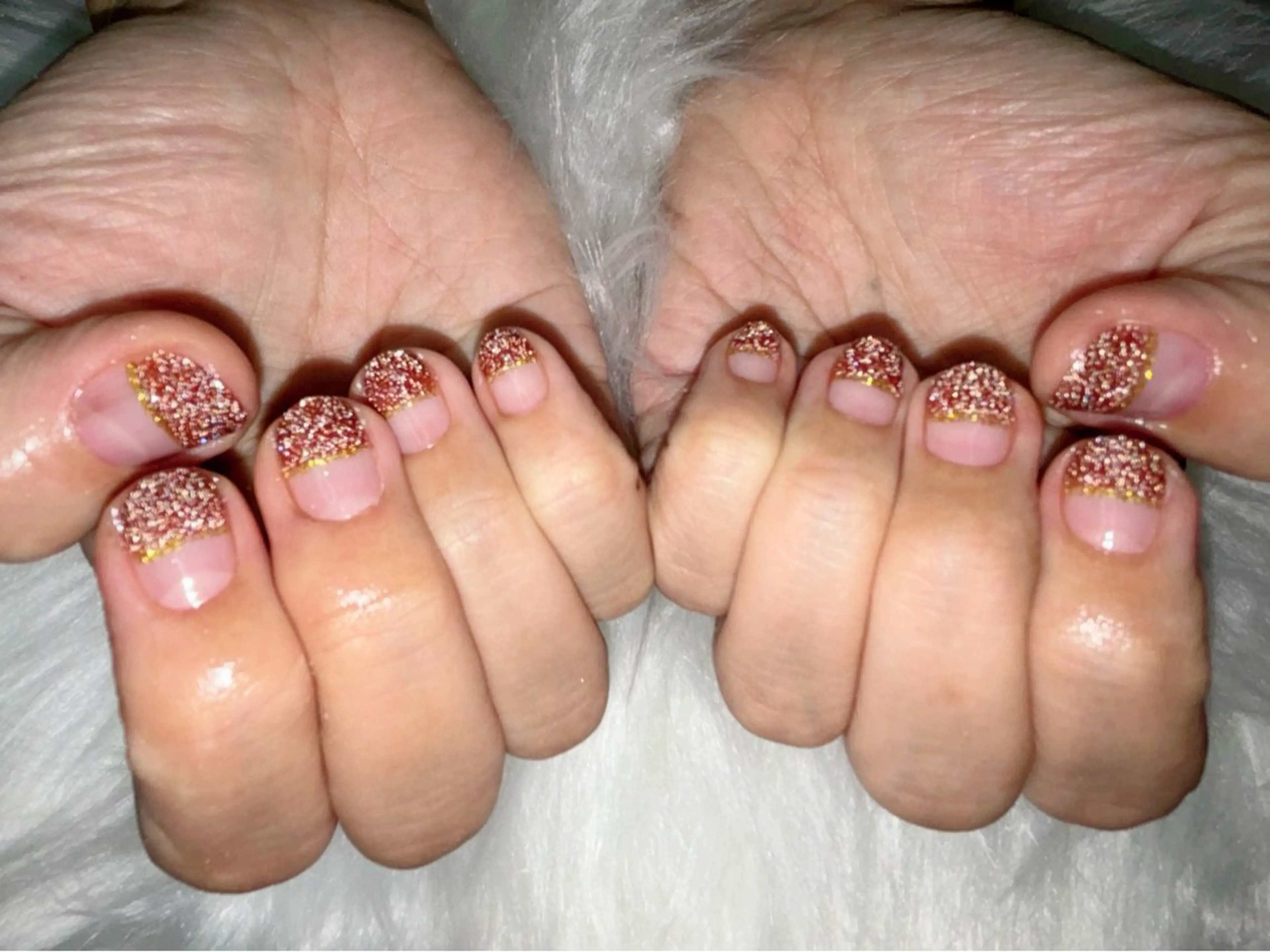 ネイル ブラウン フラッシュネイル フレンチネイル ジェルネイル オフィスネイル ハンドネイル M Hのネイルデザイン