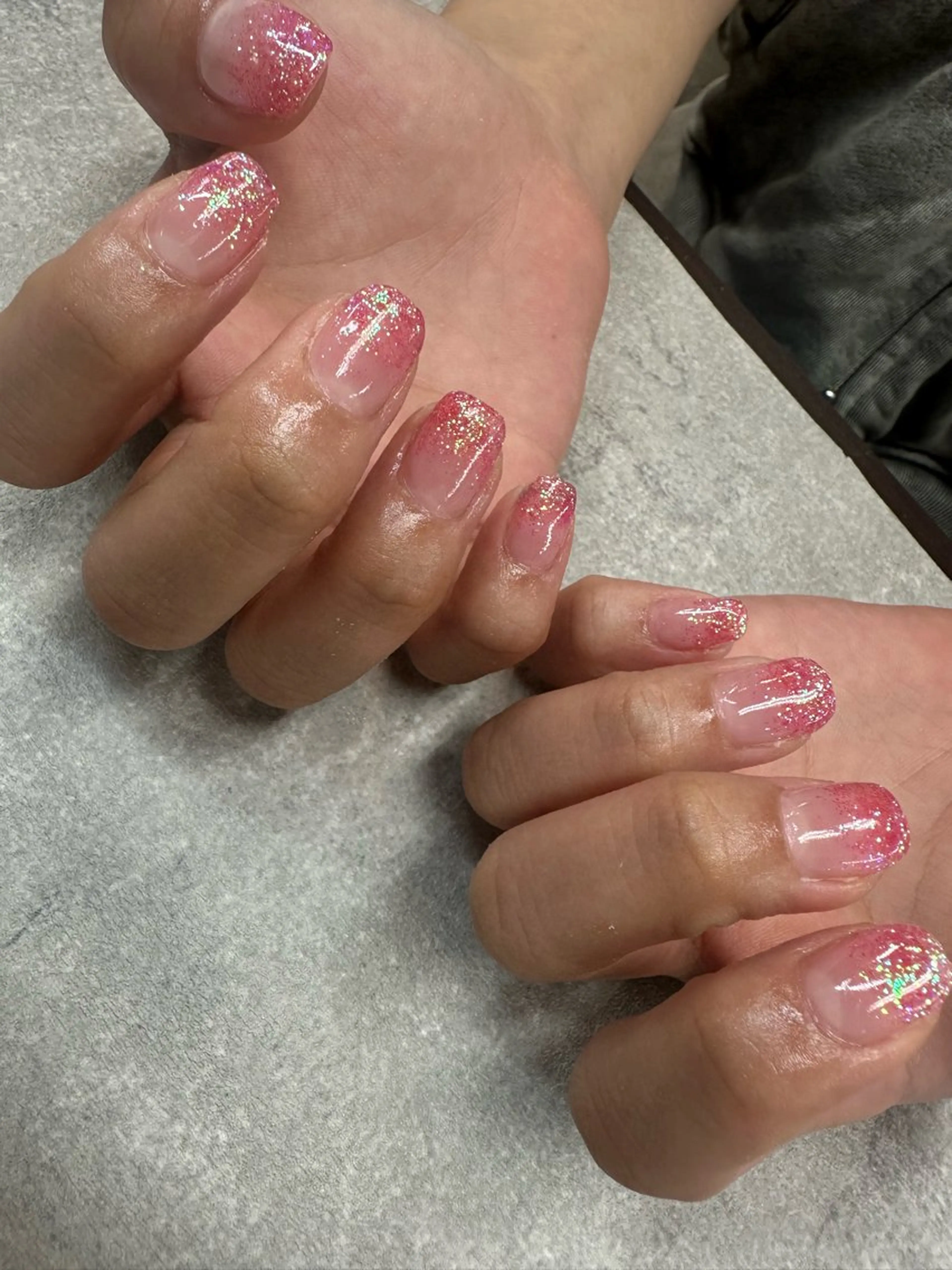 ネイル グラデーション ラメ(グリッター) ラメグラデーション ハンドネイル .N YUKIのネイルデザイン