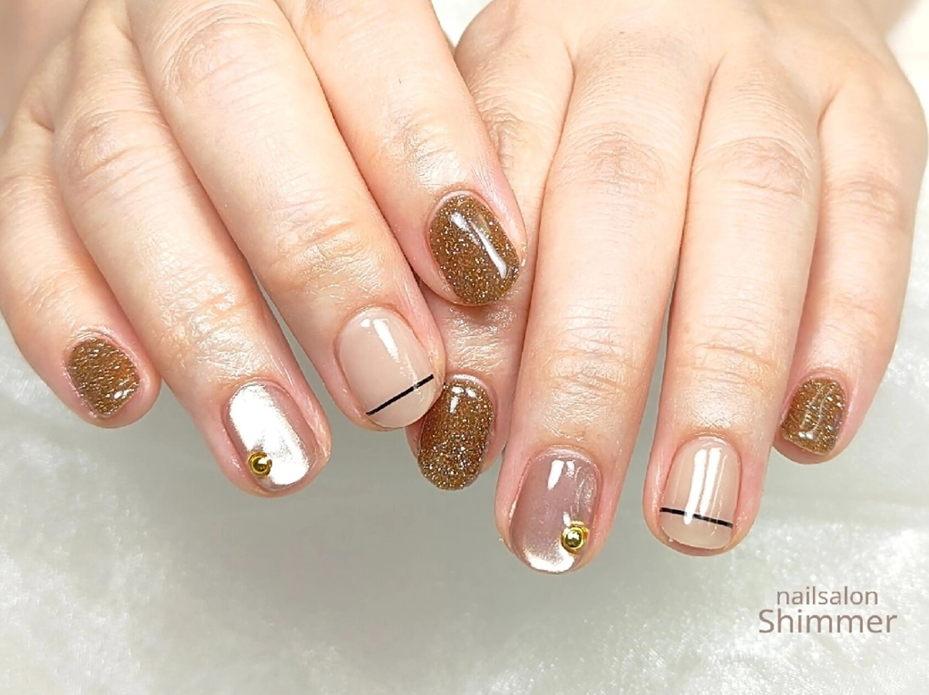 ネイル ハンドネイル Shimmer Asakoのネイルデザイン