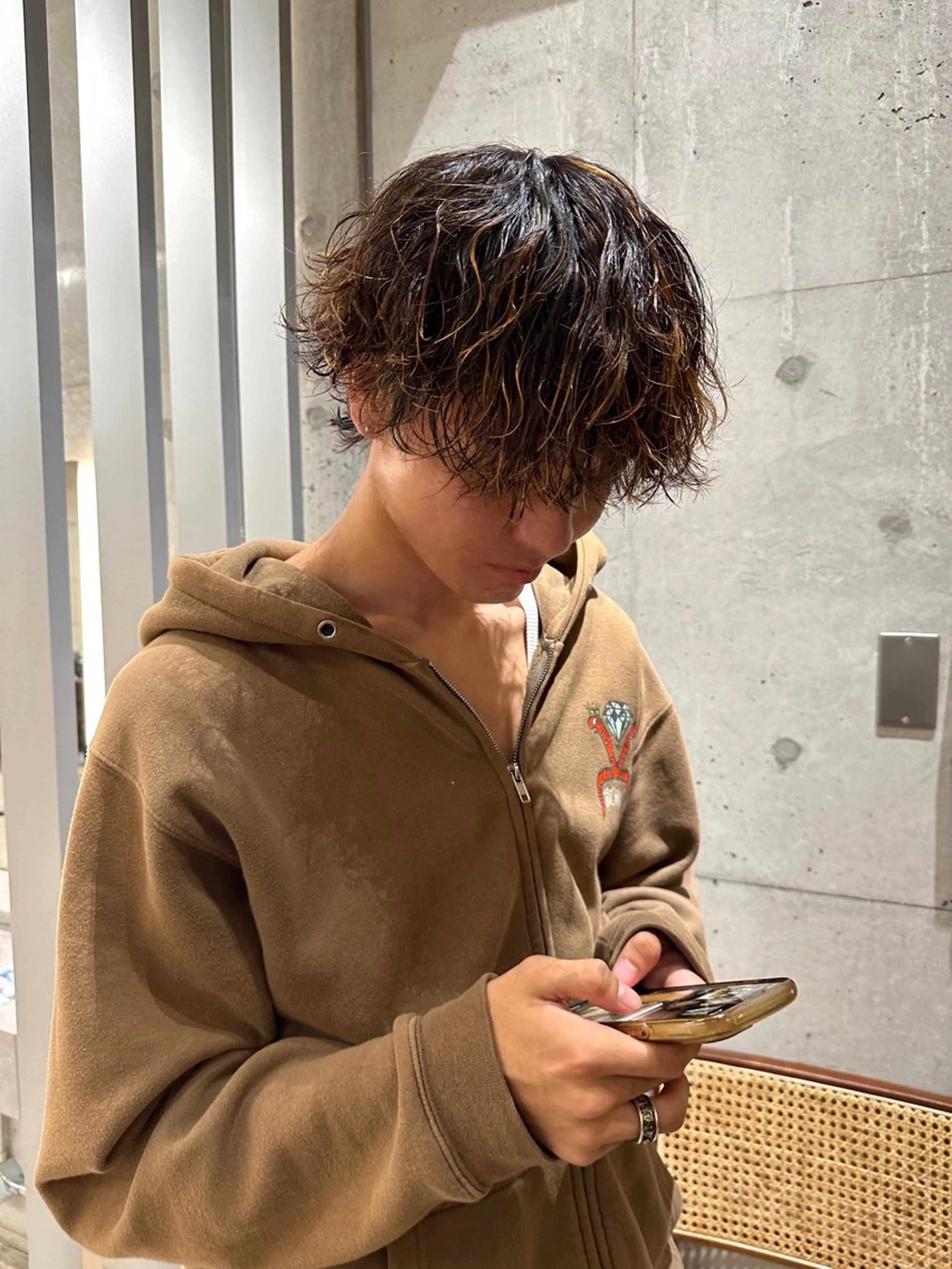 パーマ タグチ アスカのヘアスタイル