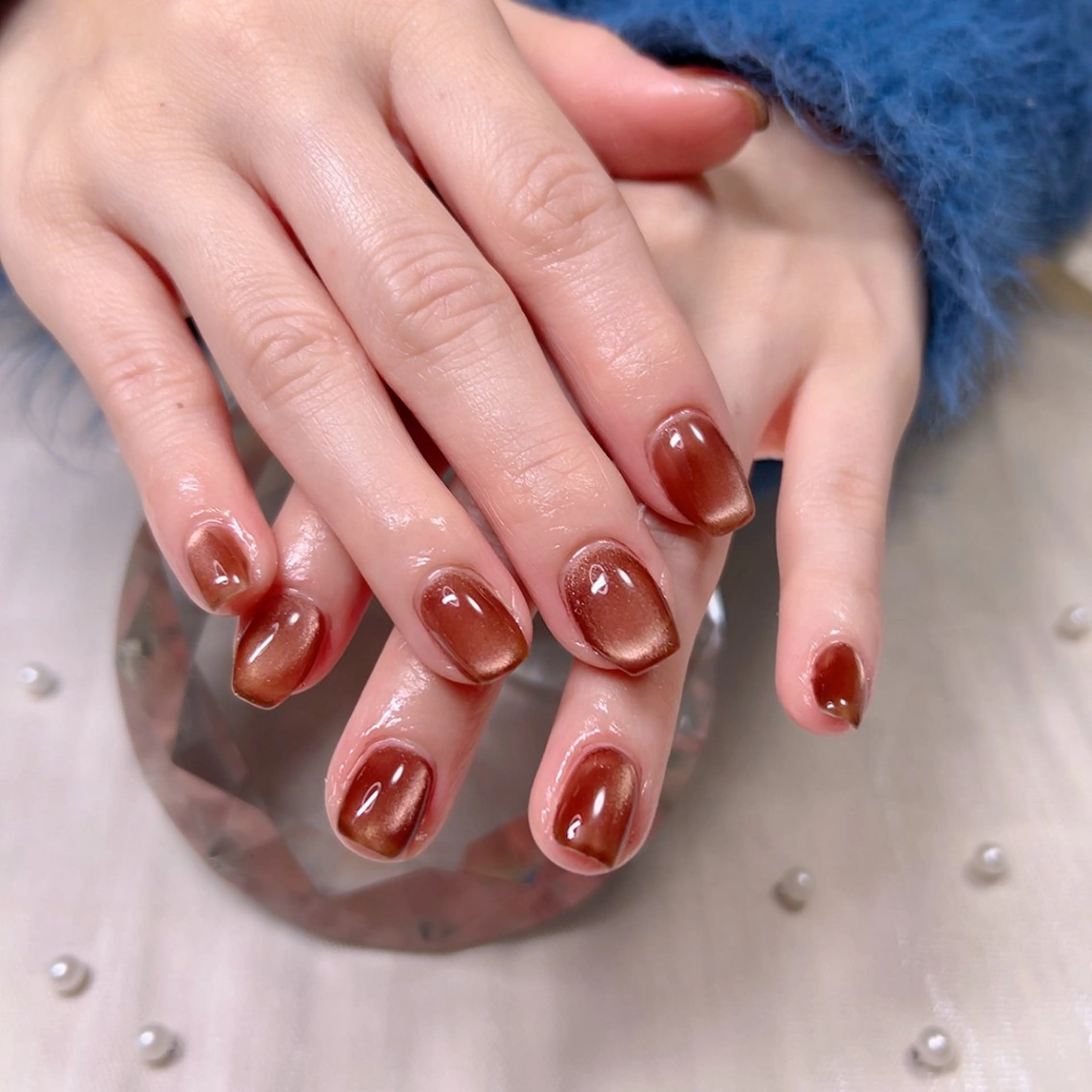 ネイル マグネットネイル オフィスネイル シンプルネイル Cute Tips nailのネイルデザイン