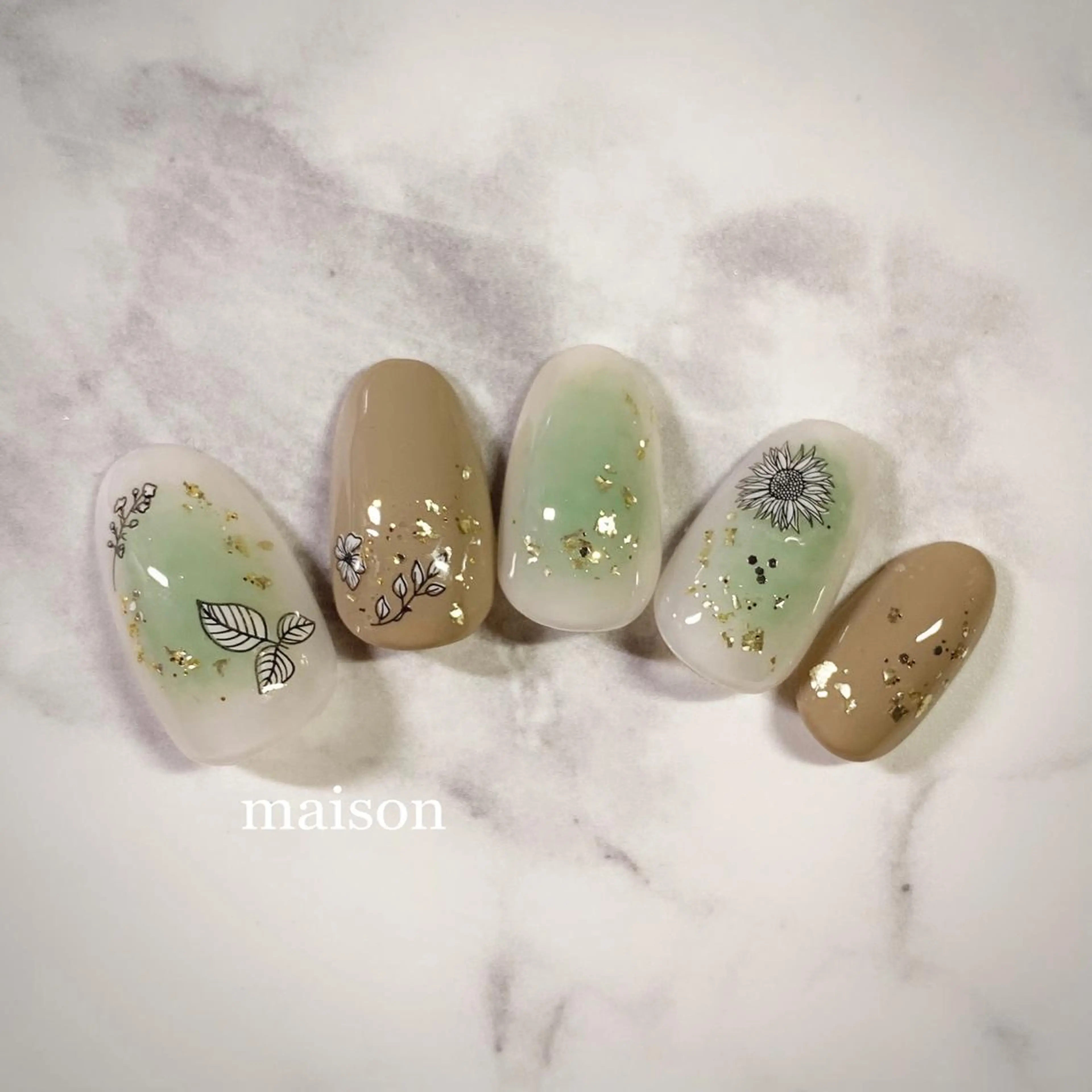 ネイル 春ネイル ハンドネイル ISHIHARA KANAのネイルデザイン