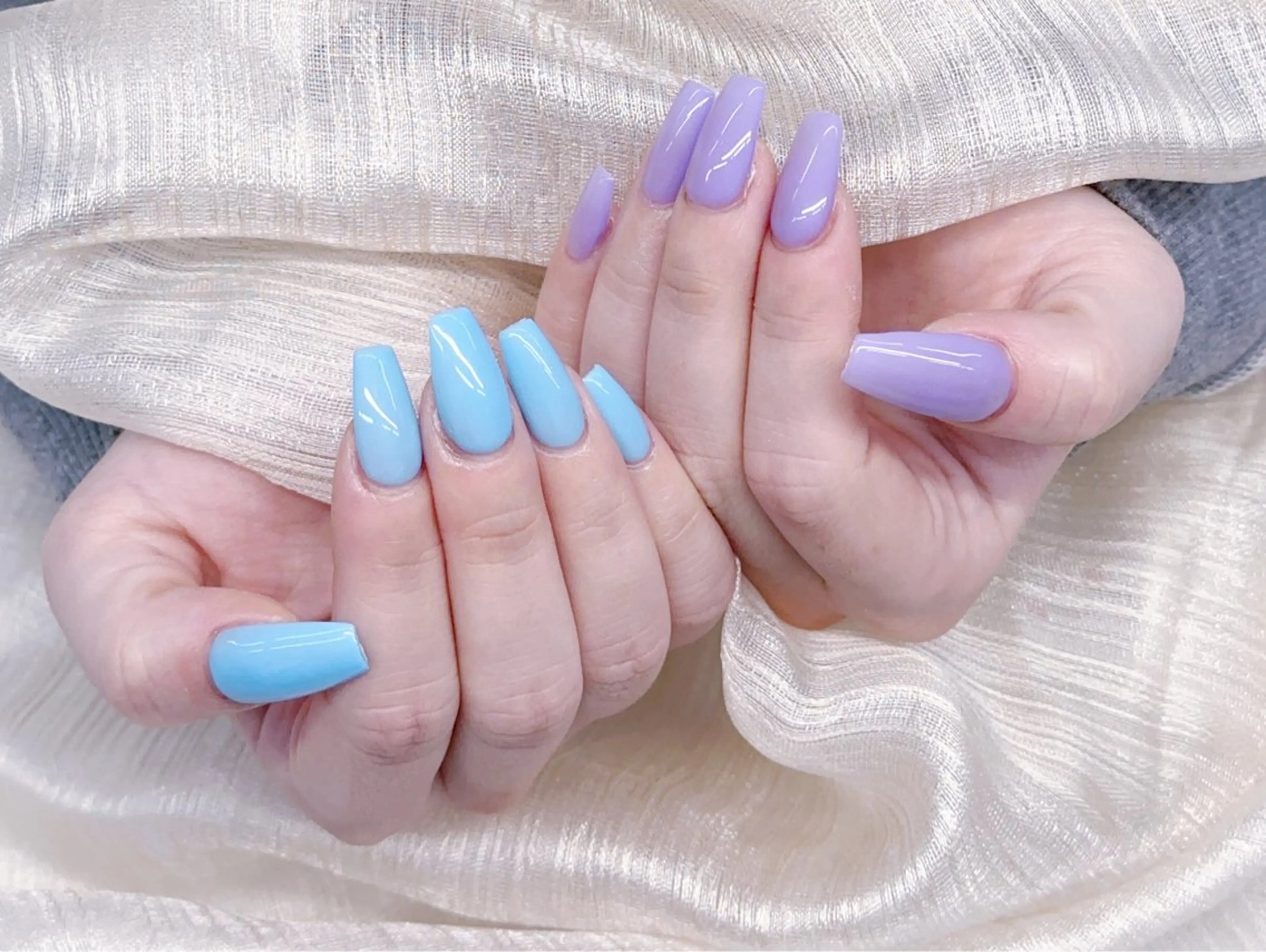 ネイル ☁️Minmin Tsuki💙🩵のネイルデザイン