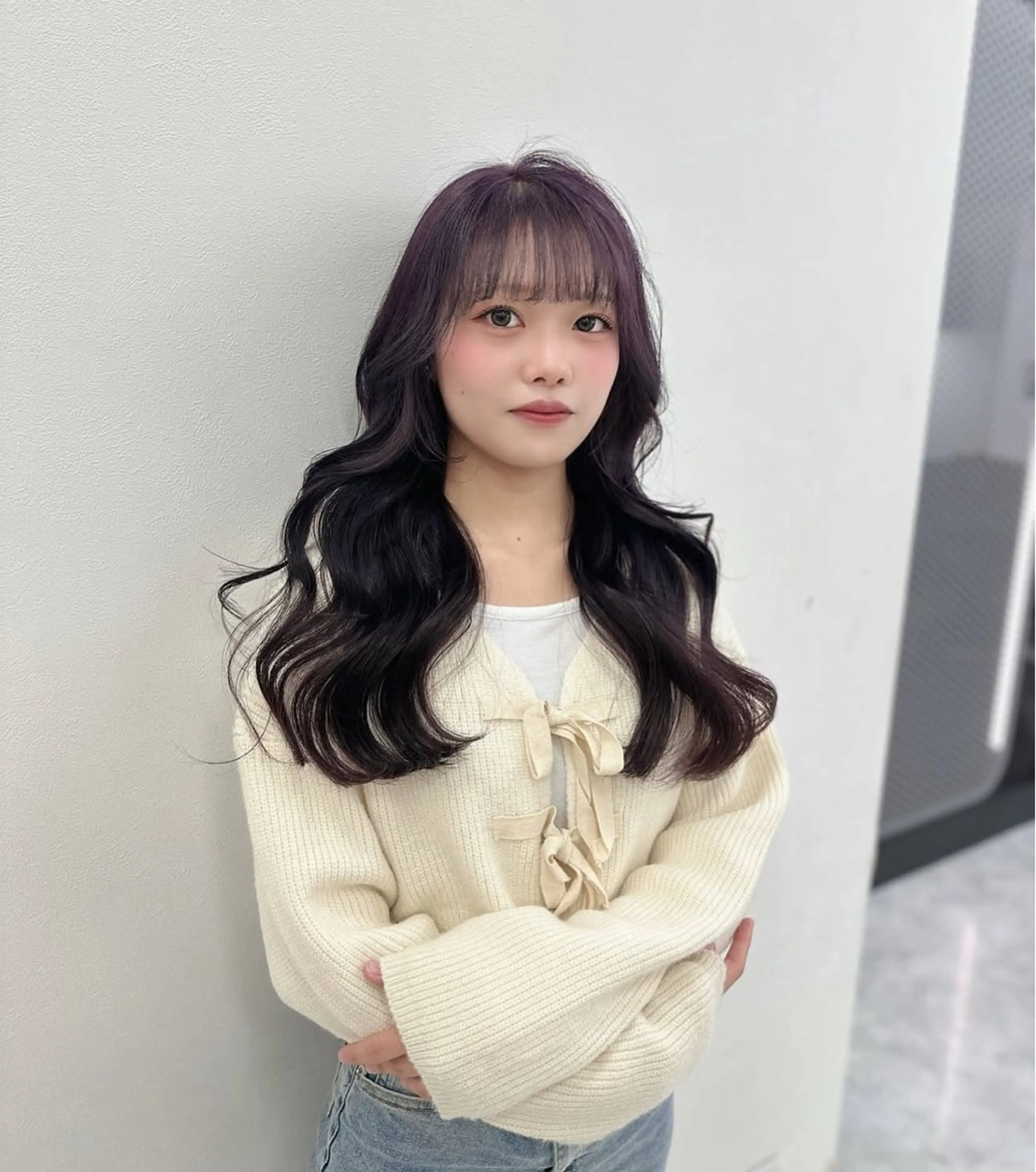 ロング カラー パーマ ヘアアレンジ メンズ キッズ ♥️韓国ヘア レイヤー♥️ゆりのヘアスタイル