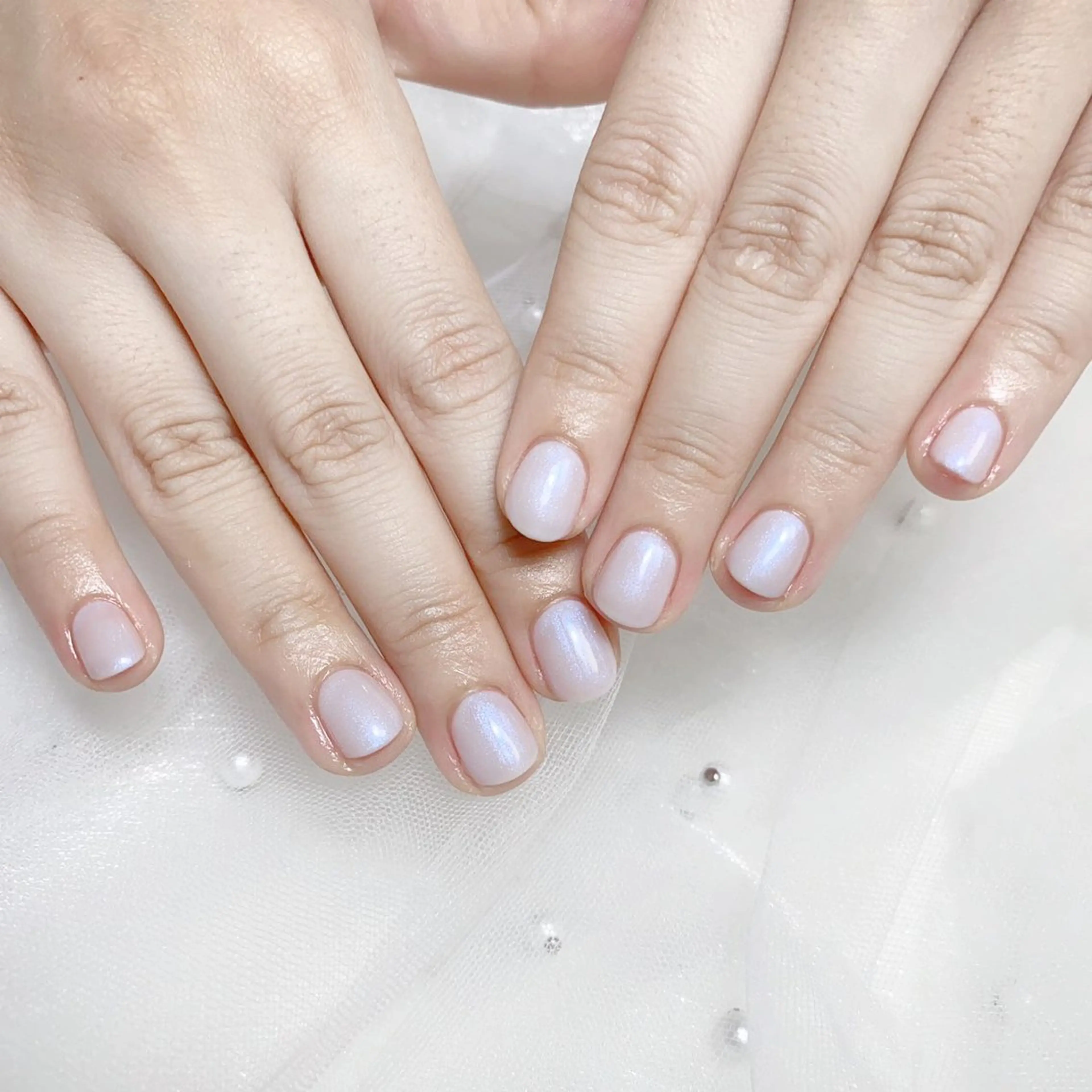 ネイル キラキラネイル 韓国ネイル マグネットネイル ピンク 春ネイル ハンドネイル Nail salon 木にいるのネイルデザイン