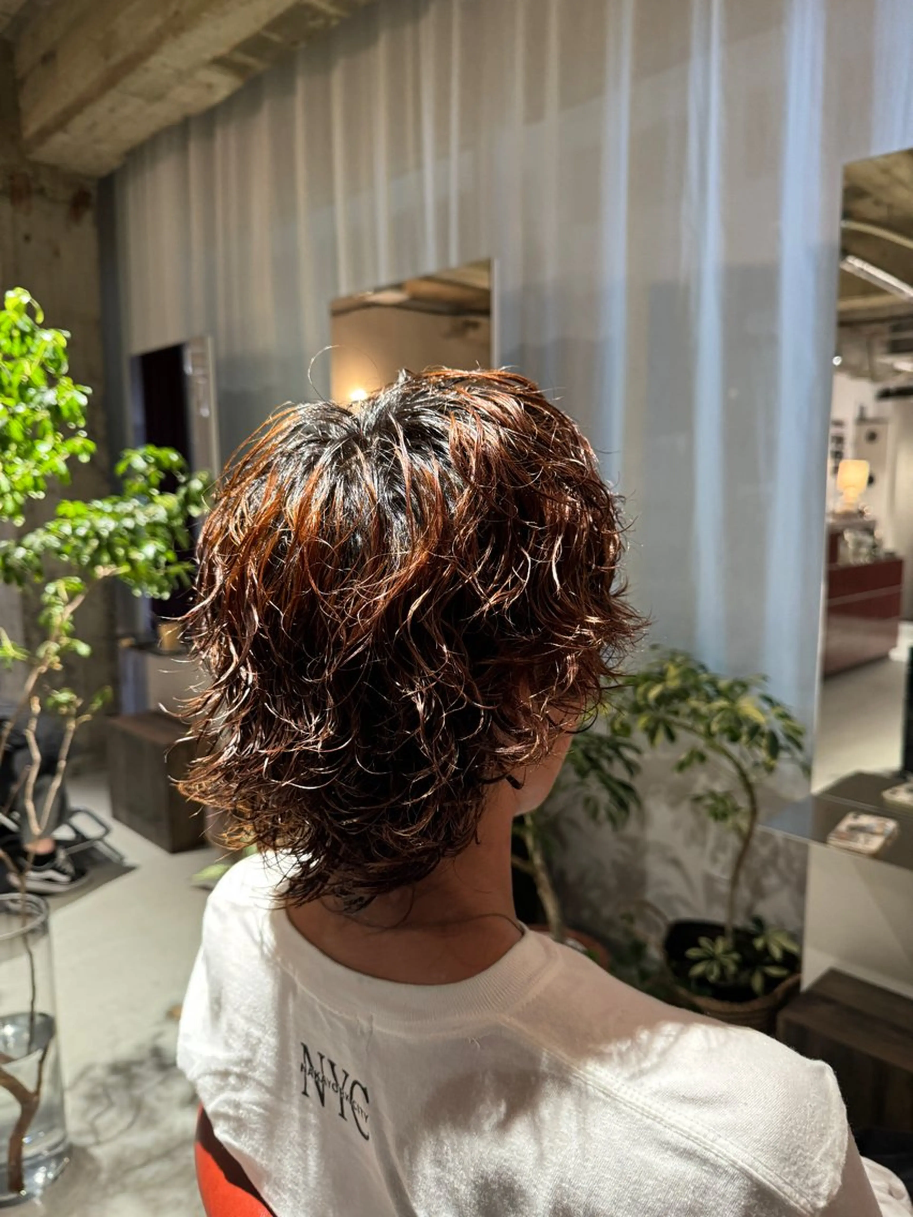 ショート カラー パーマ 森田 鴻之介のヘアスタイル