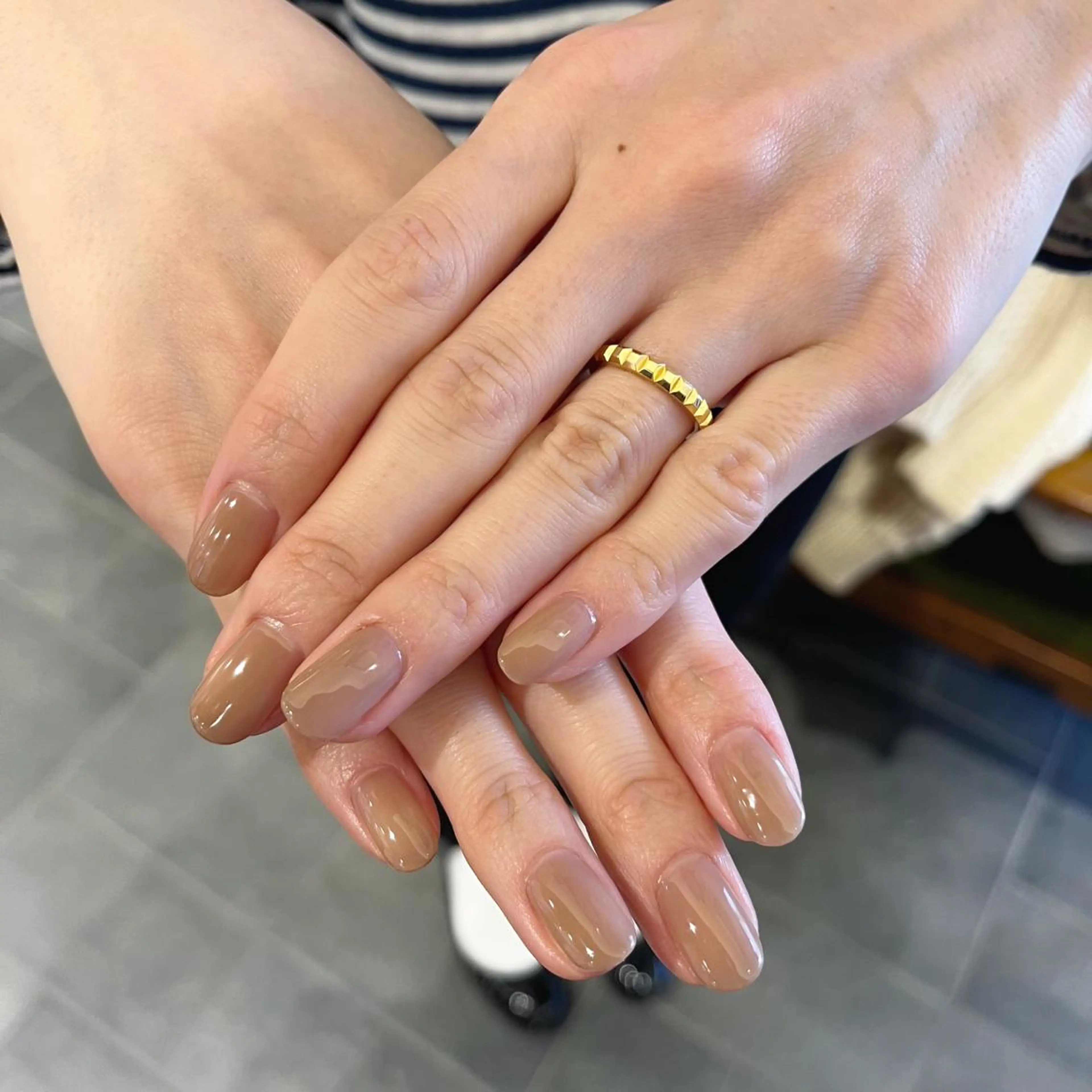 ネイル ジェルネイル ワンカラーネイル パラジェル 鈴木 里奈のネイルデザイン