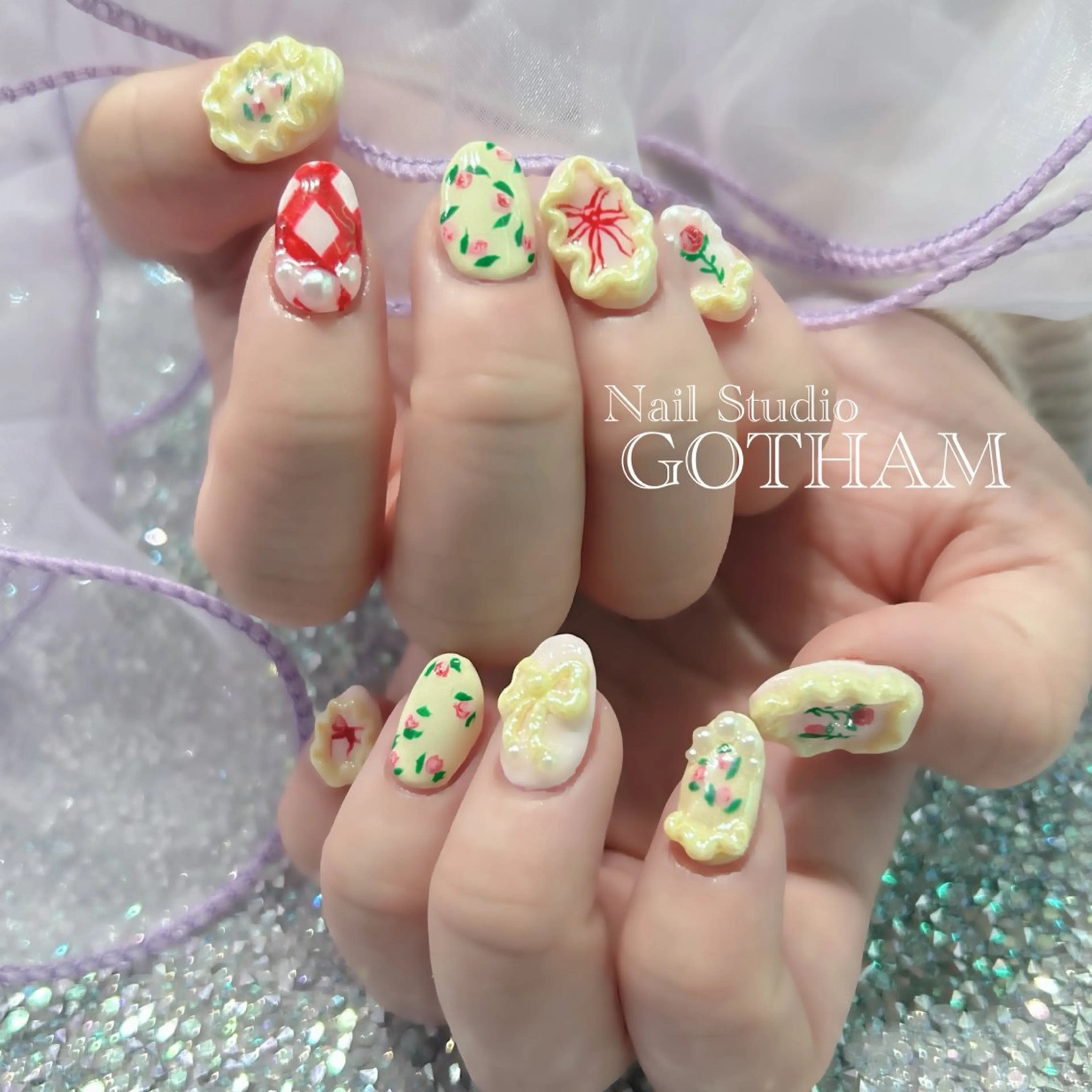 ネイル ハンドネイル Nail Studio GOTHAM所属・高円寺駅からすぐ🌈 ネイルGOTHAMのネイルデザイン