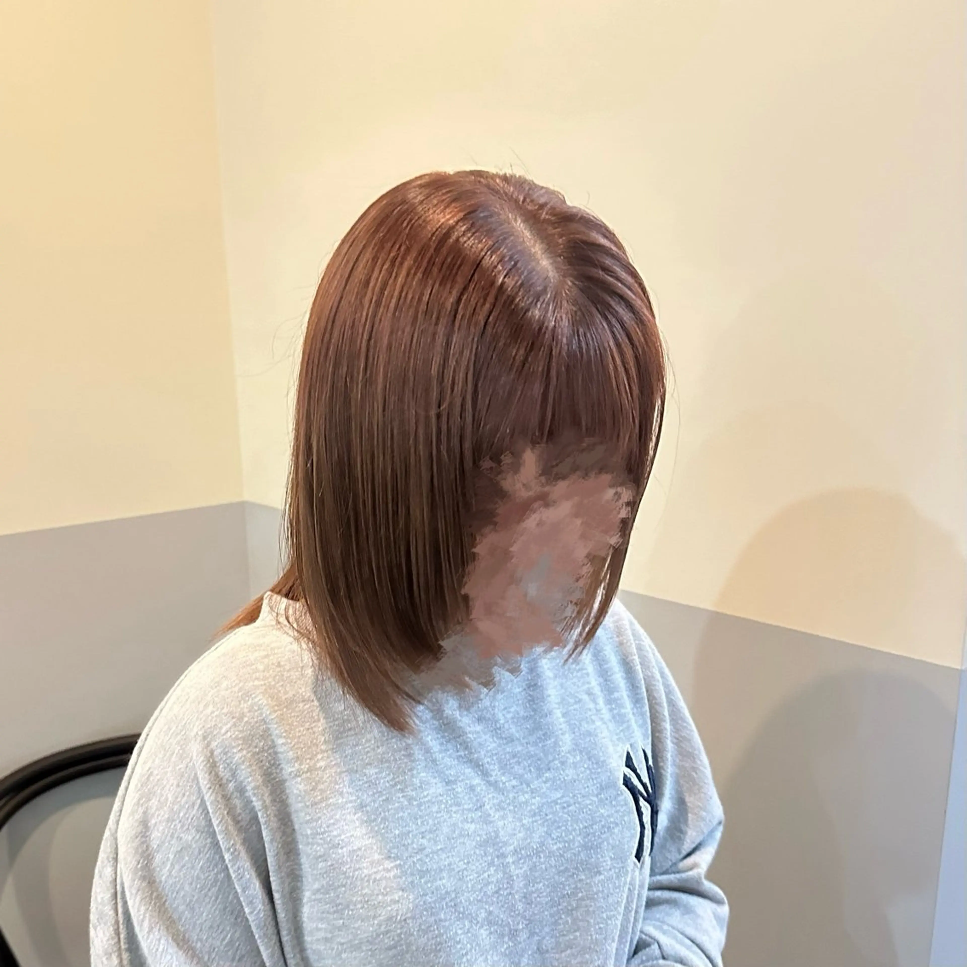 ミディアム レイヤーカット 艶カラー/岡崎 /おかもとななのヘアスタイル