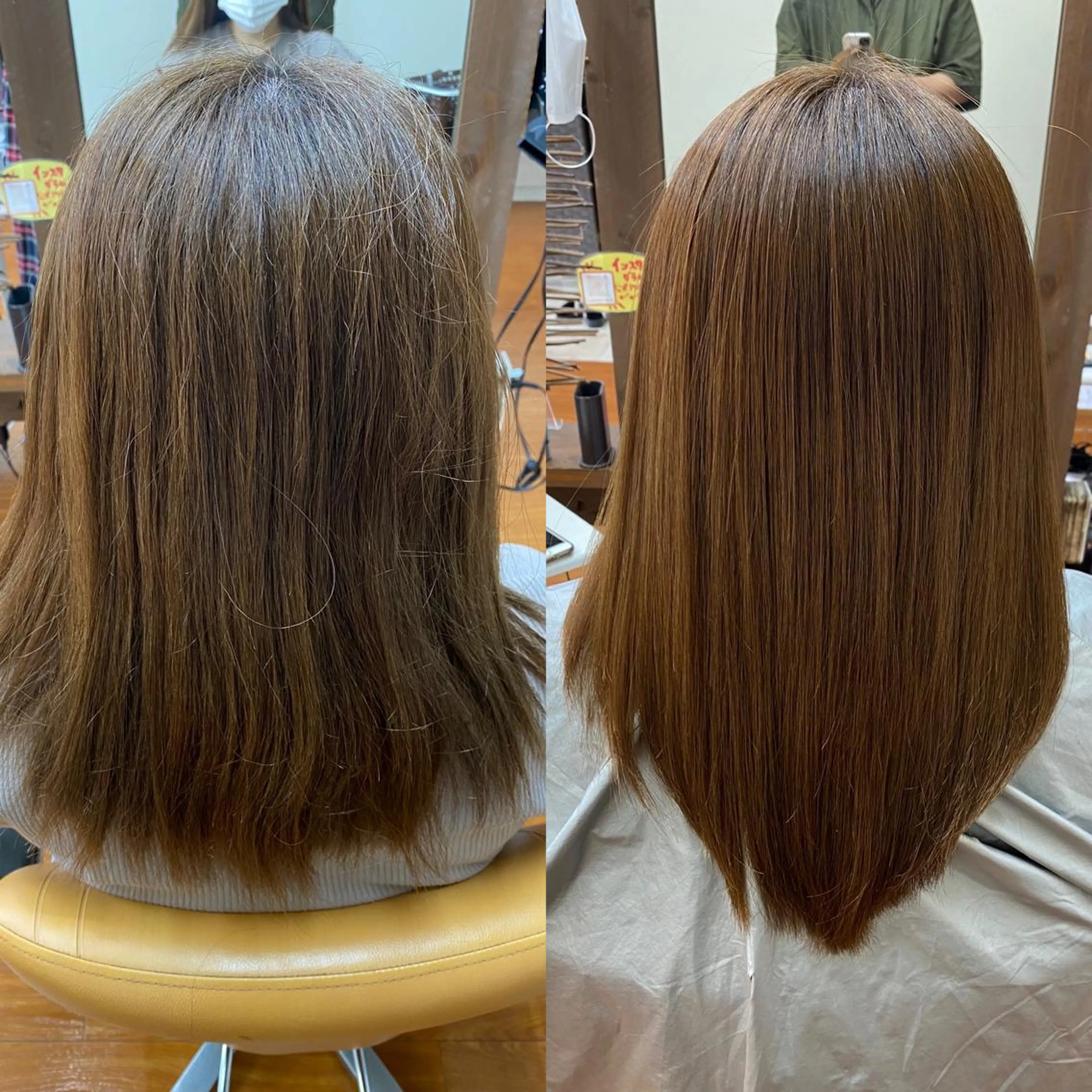 ミディアム 縮毛矯正 hair stage truth所属・森 健人のヘアスタイル