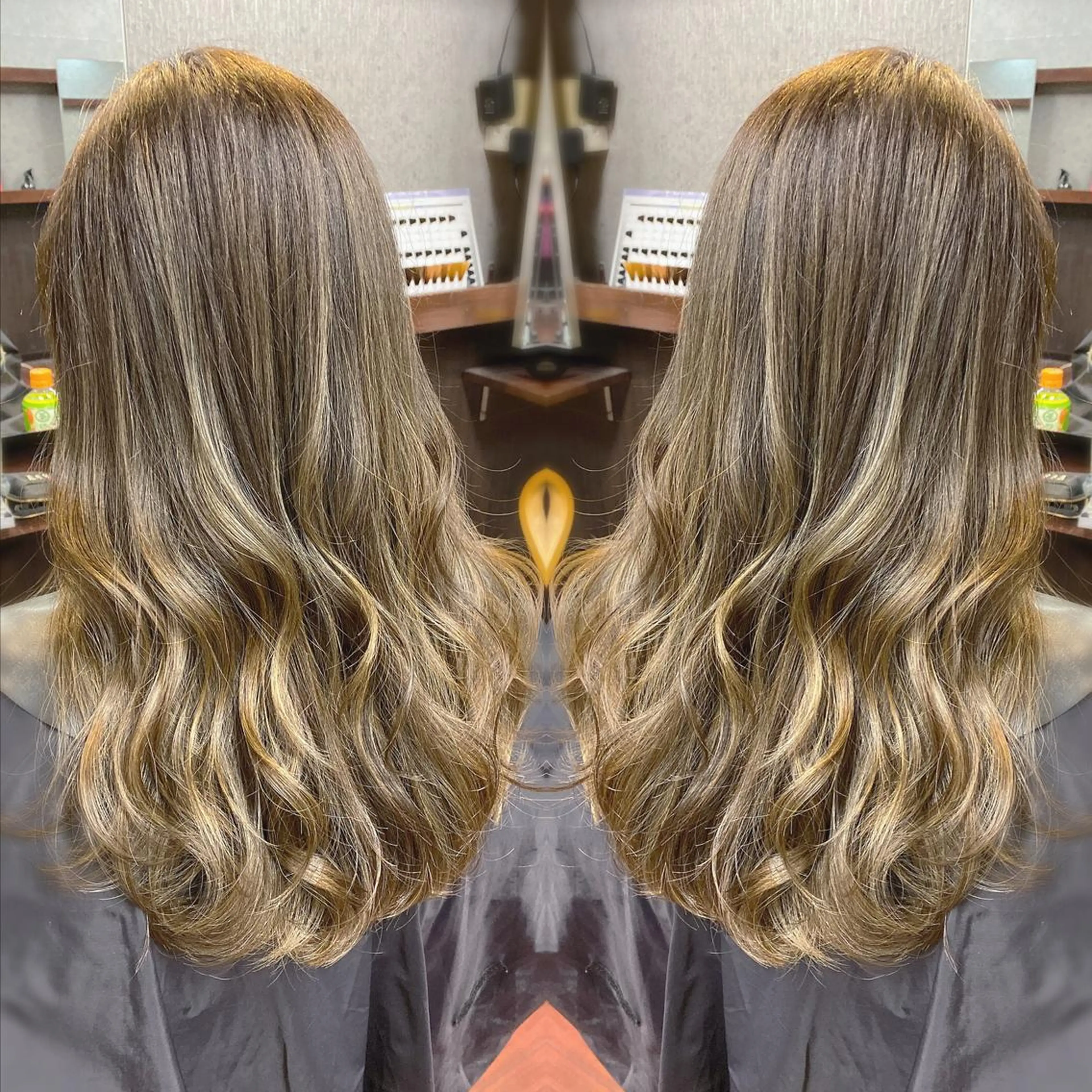 ロング カラー ヘアアレンジ 透明感カラー ハイライトカラー ハイライト Luzir⭐︎ GEN⭐︎のヘアスタイル