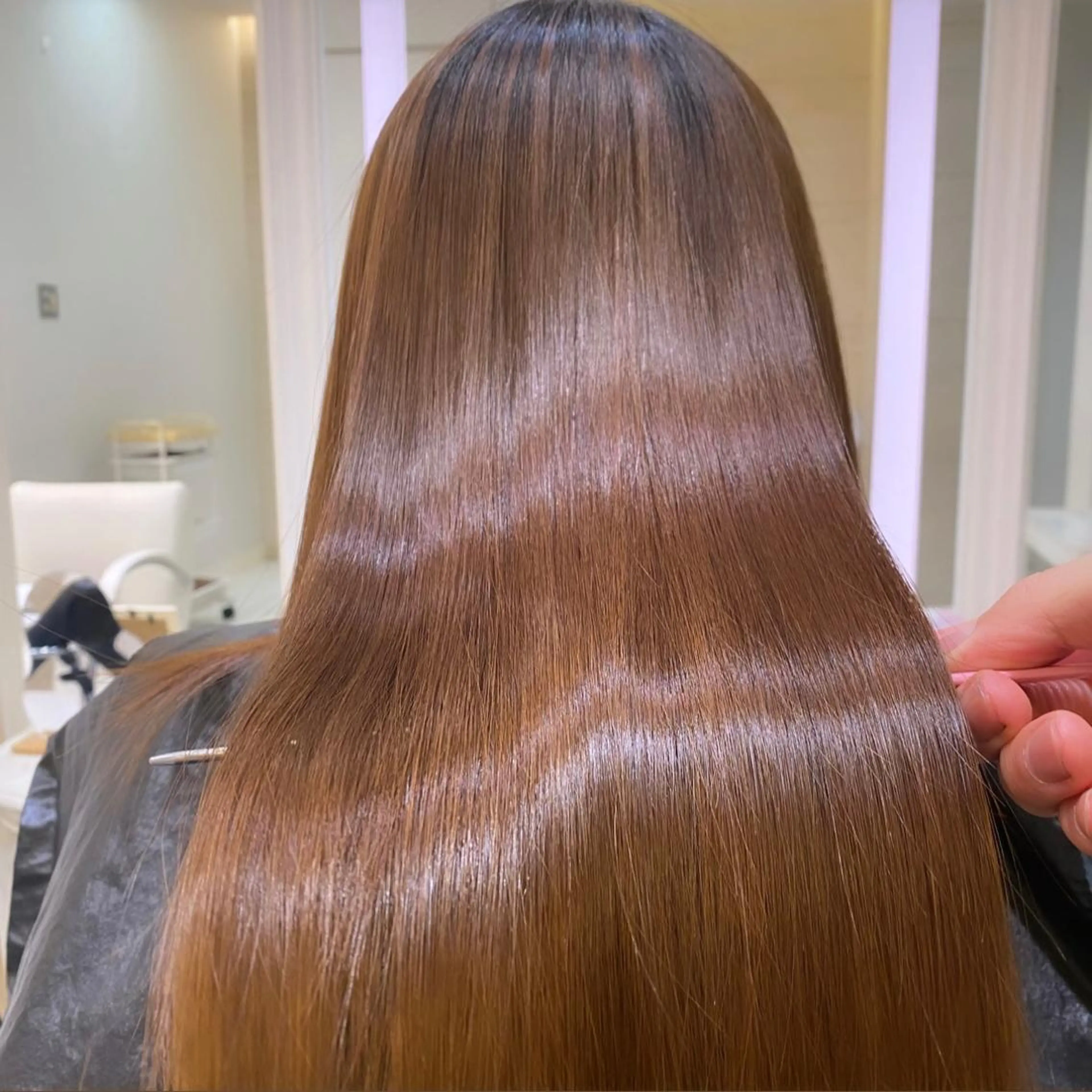 セミロング トリートメント 髪質改善/shuki 韓国/代表取締役のヘアスタイル