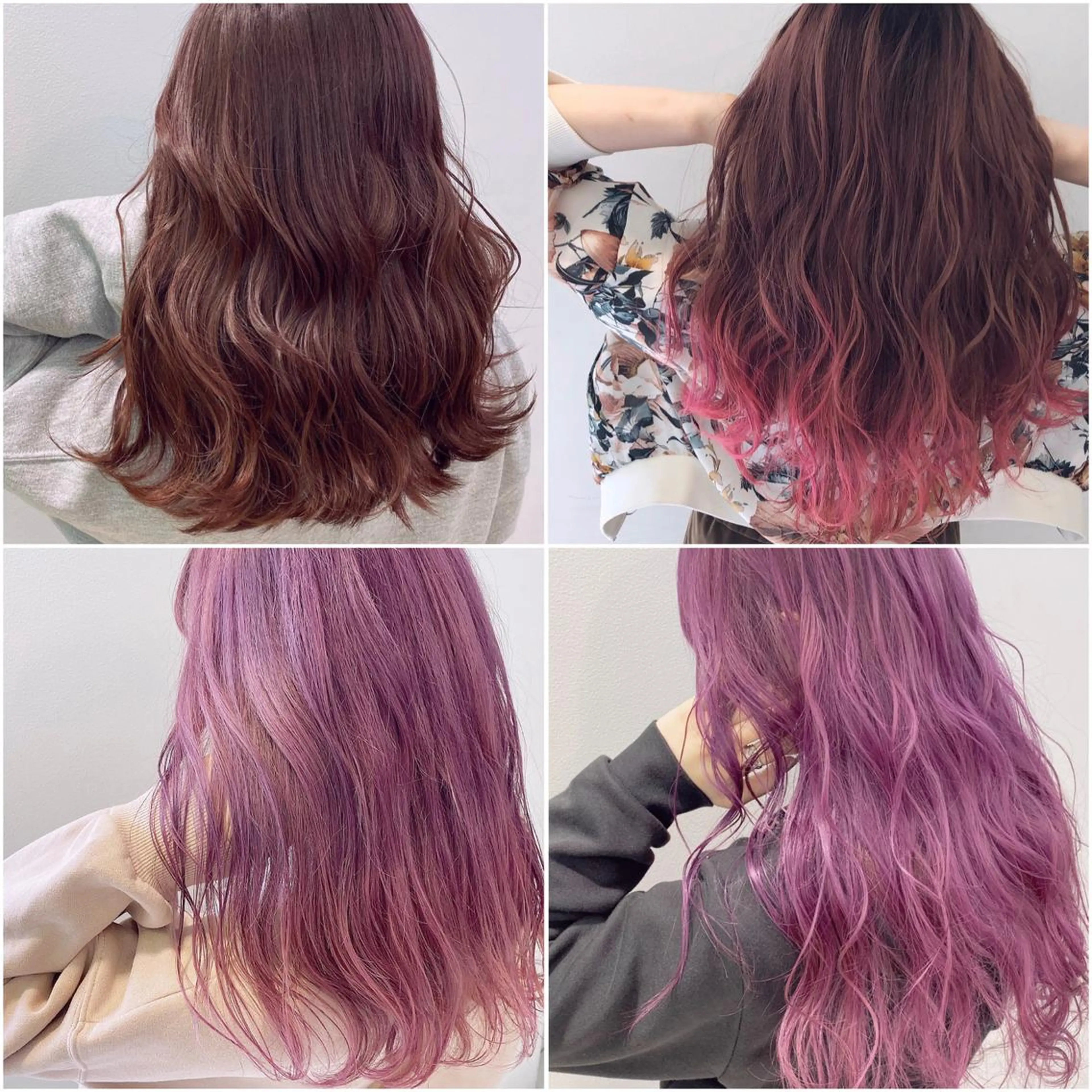 ロング カラー 渡邊 唯のヘアスタイル